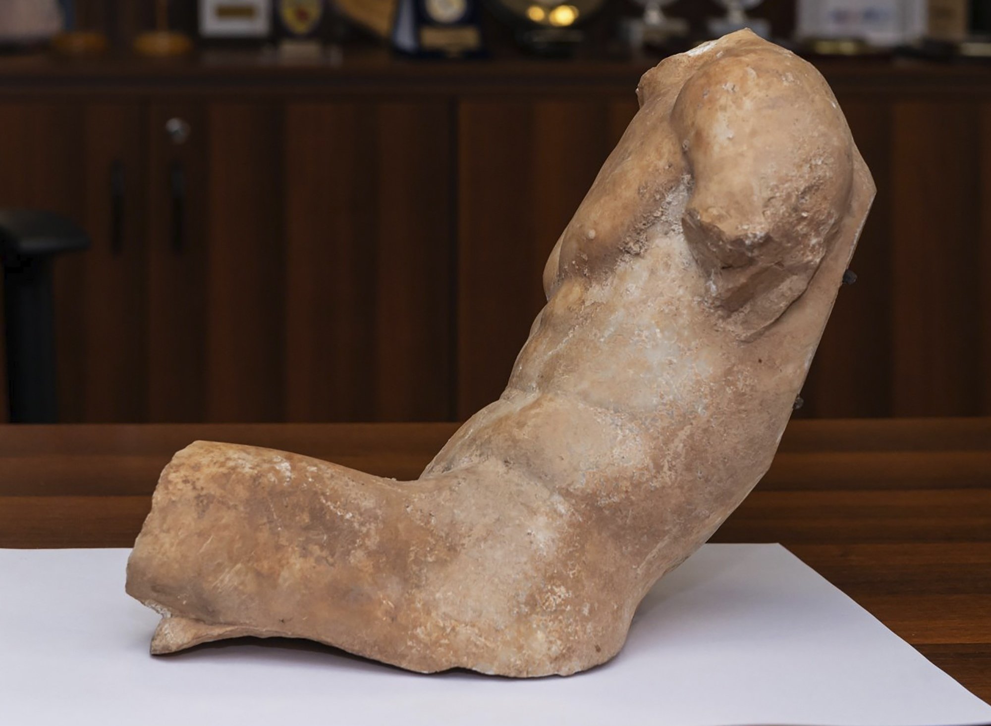 Greek police restore old statue of ‘exceptional artwork’