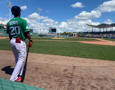 Boston Red Sox - A big green Sox Spring W!