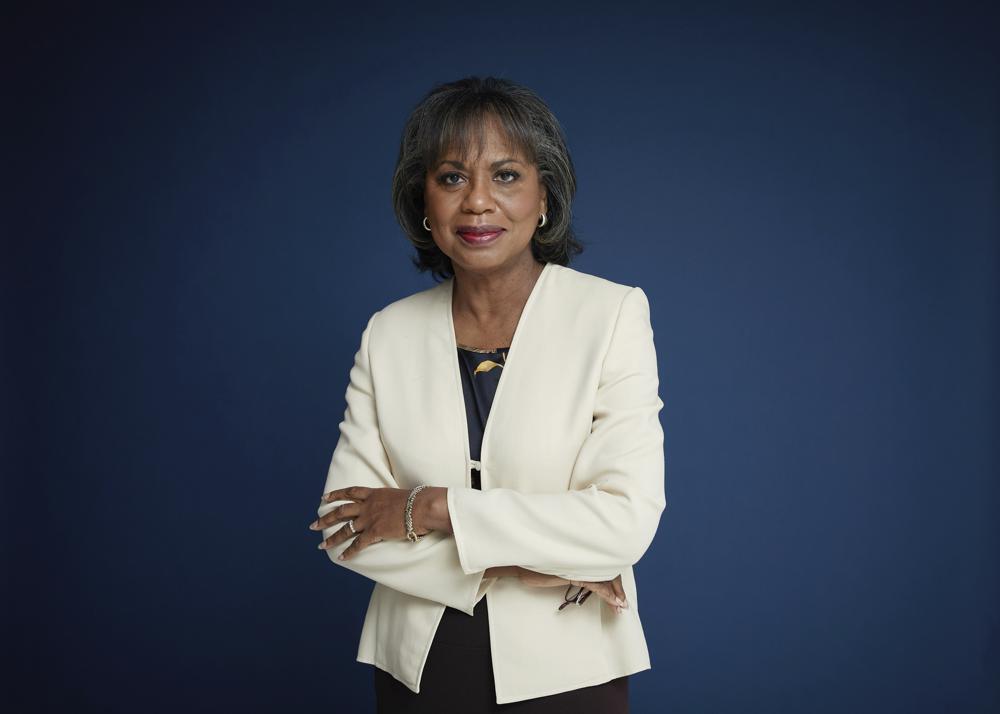 Anita Hill poses for a portrait in New York on Sept. 21, 2021 to promote her book, "Believing: Our Thirty-Year Journey to End Gender Violence," releasing on Sept. 28. (Photo by Taylor Jewell/Invision/AP)
