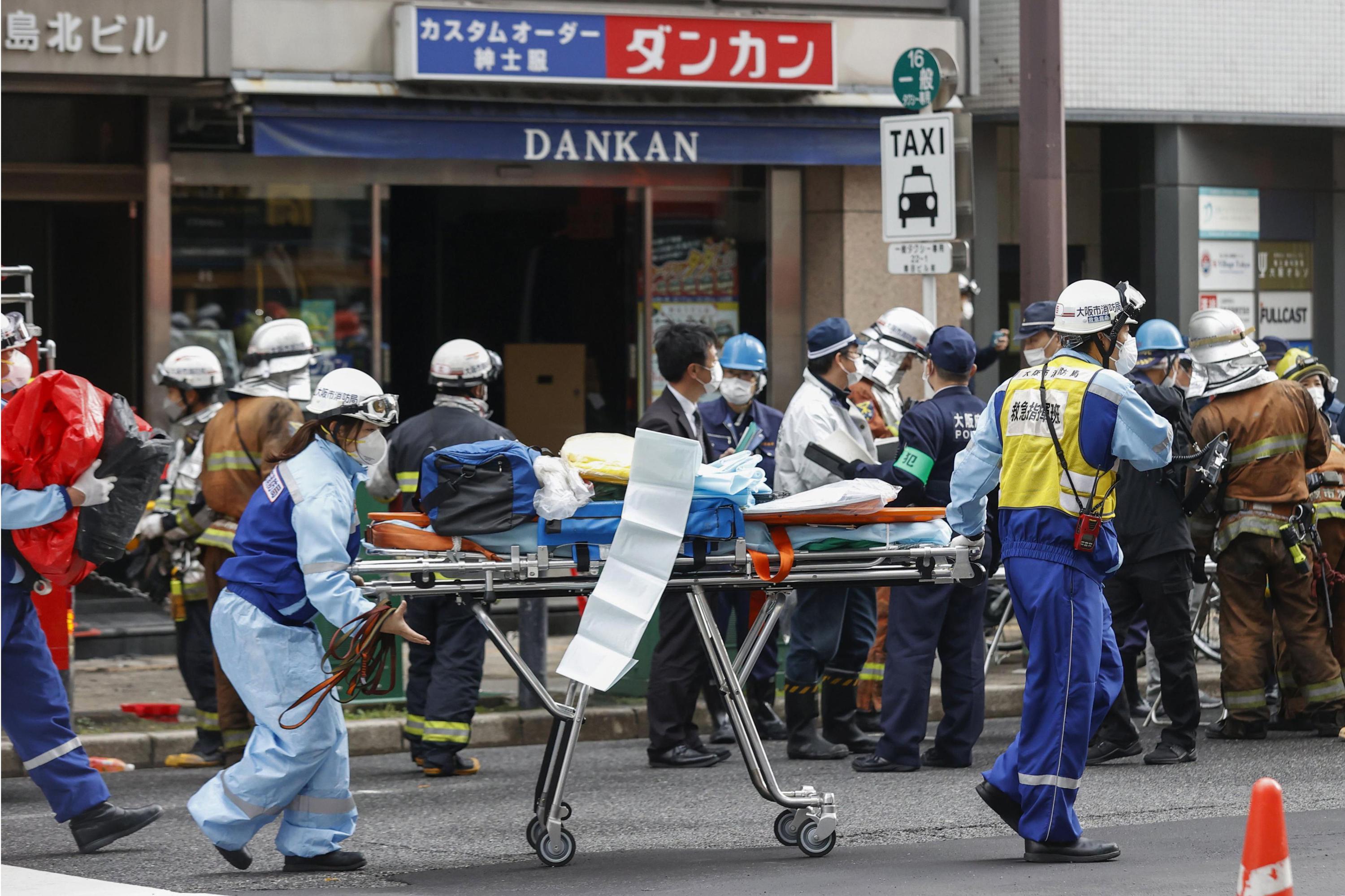 Suspected arson in downtown Osaka building leaves 24 dead