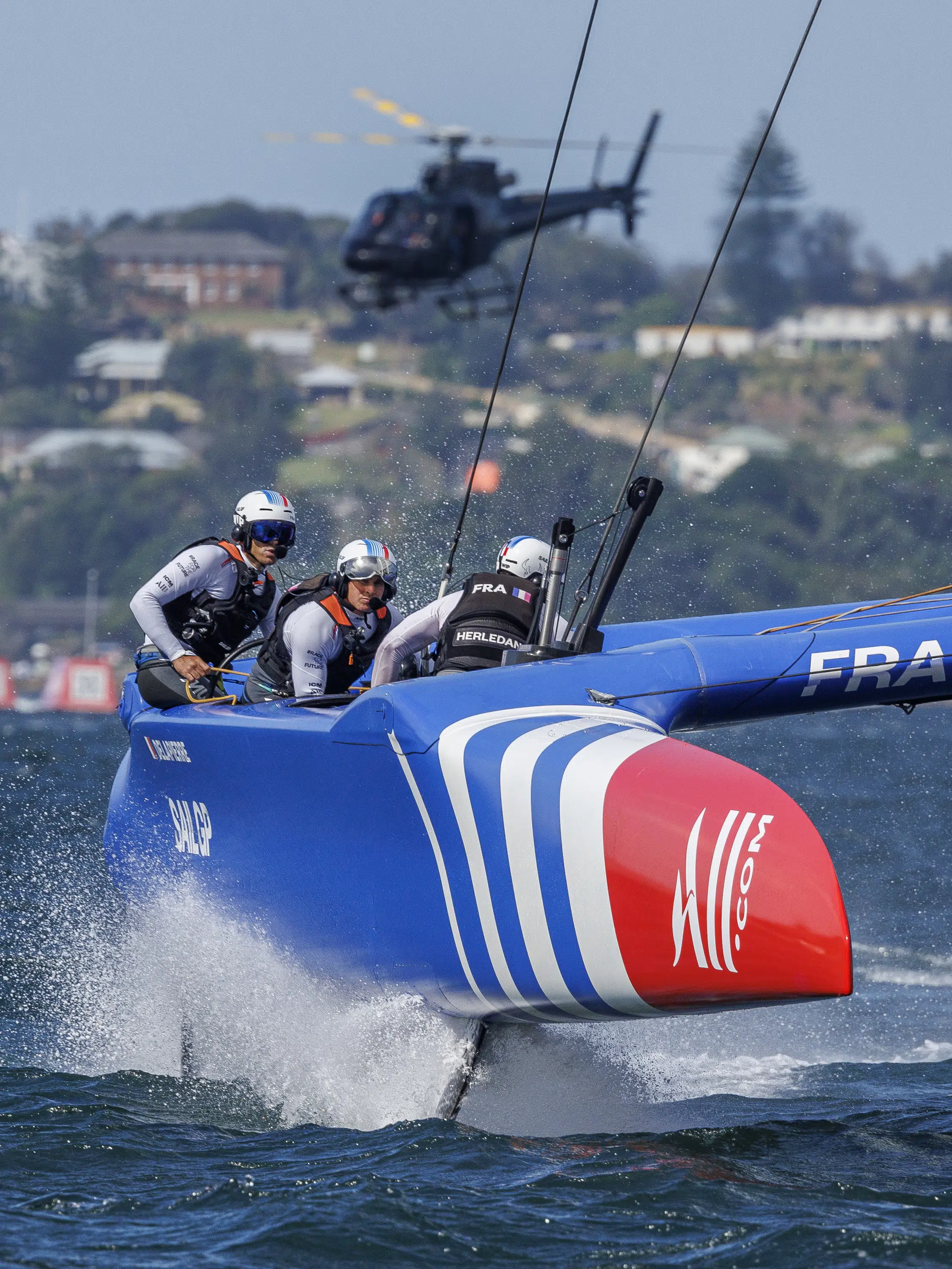 French dominate, winds cause havoc at Australia Sail GP