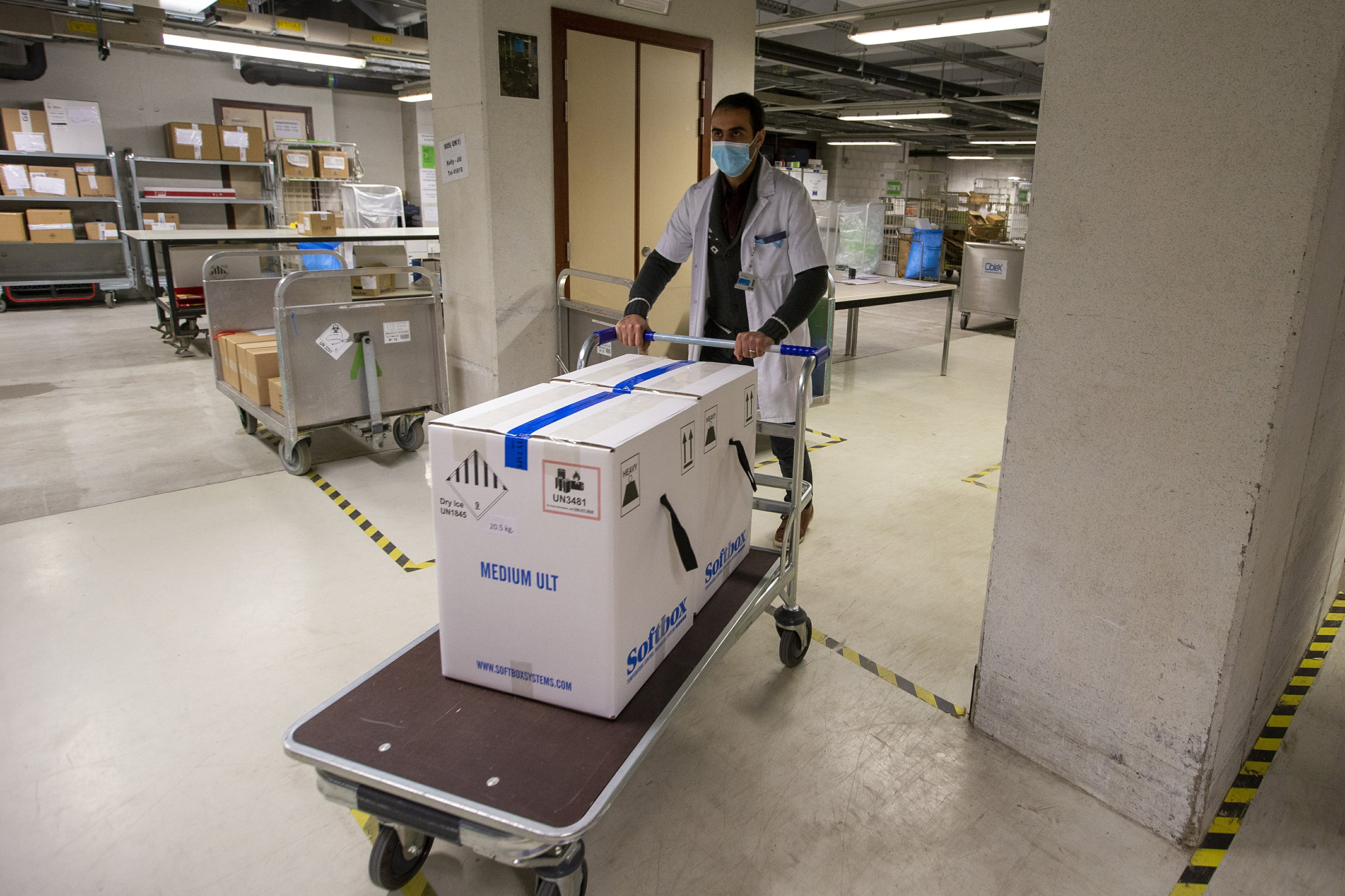 COVID-19 vaccine shipments arrive across the EU before launch