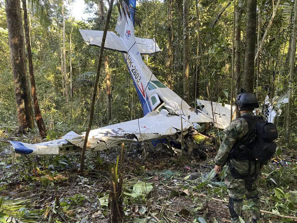 بدء البحث في كولومبيا عن 4 أطفال مفقودين في حادث تحطم طائرة أمازون