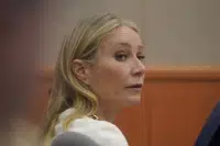 Actor Gwyneth Paltrow looks on as she sits in the courtroom on Wednesday, March 22, 2023, in Park City, Utah. Doctors and family members are beginning to testify on the second day of trial in Utah, where Paltrow is accused of crashing into a skier at Deer Valley Resort, leaving him concussed and with four broken ribs. (AP Photo/Rick Bowmer, Pool)