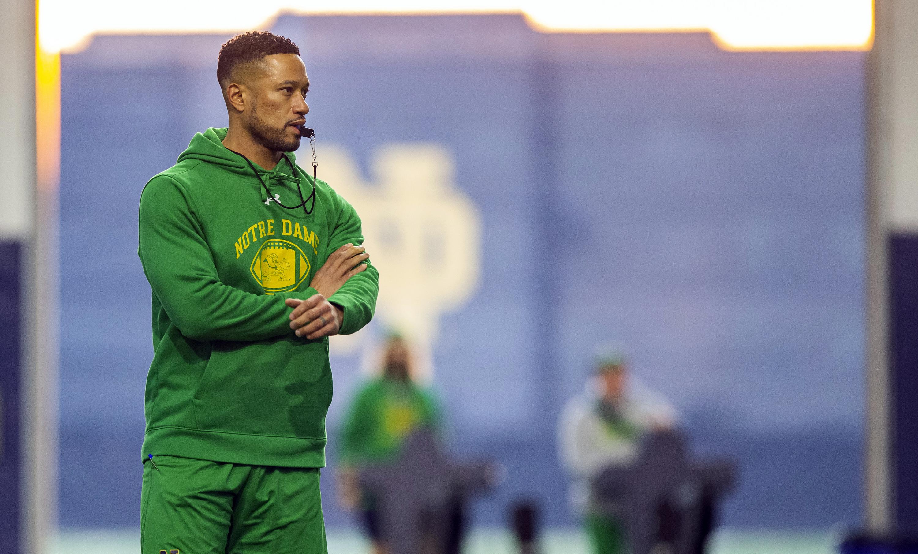 new-coach-marcus-freeman-liking-his-first-irish-spring-ap-news