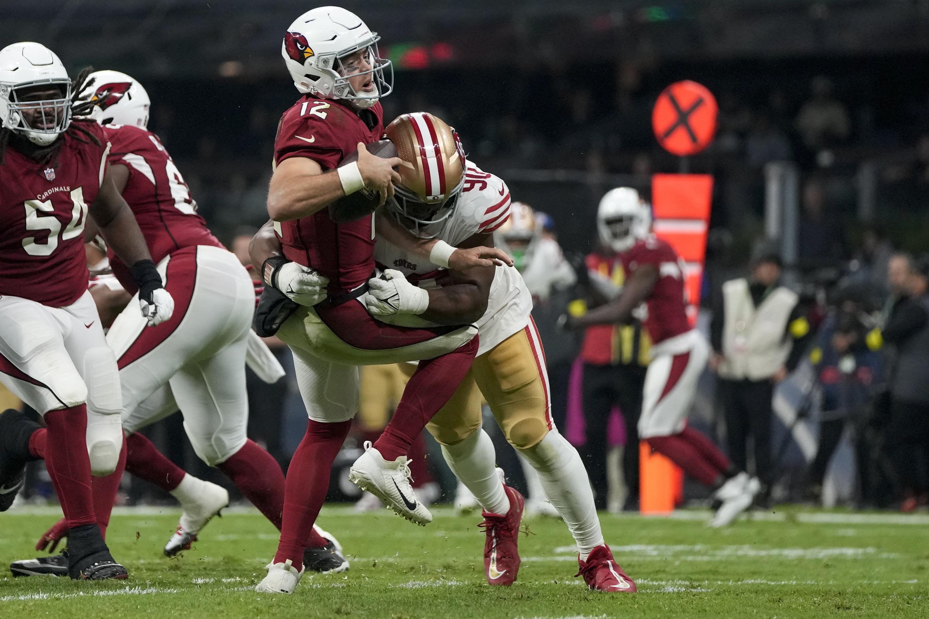49ers thrive at elevation while exhausted Cardinals collapse | AP News