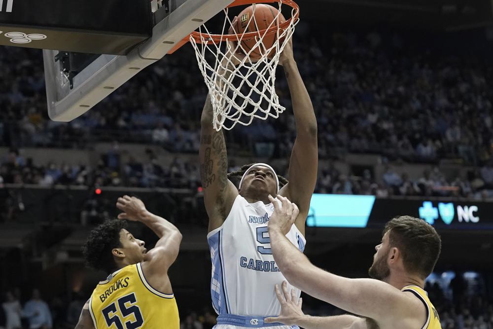 UNC rolls by No. 24 Michigan 72-51 in ACC/Big Ten Challenge