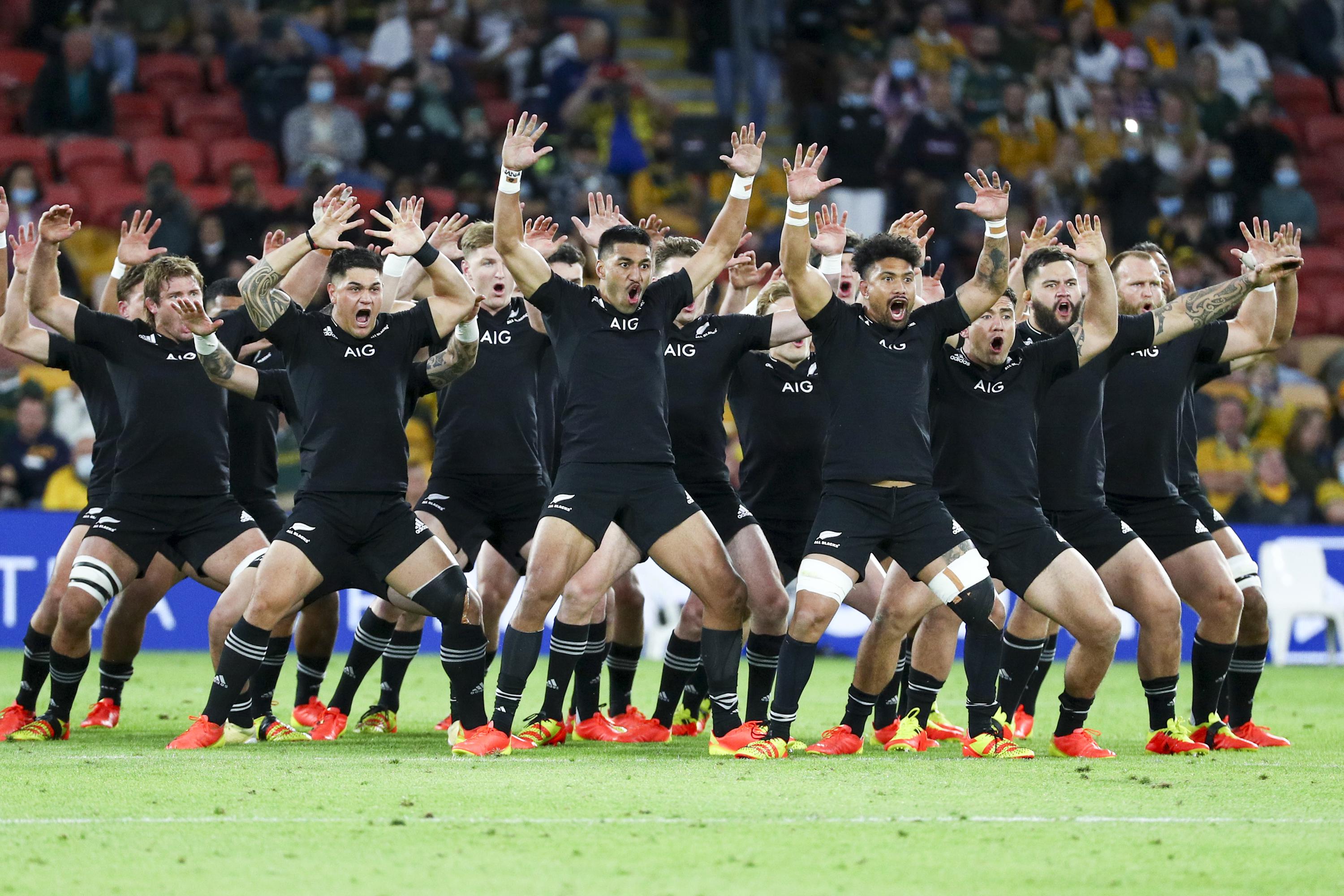 Команда регби Maori all Blacks Haka