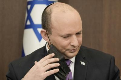 El primer ministro israelí Naftali Bennett en Jerusalén, el 20 de febrero del 2022. (Foto AP/Tsafrir Abayov, Pool)