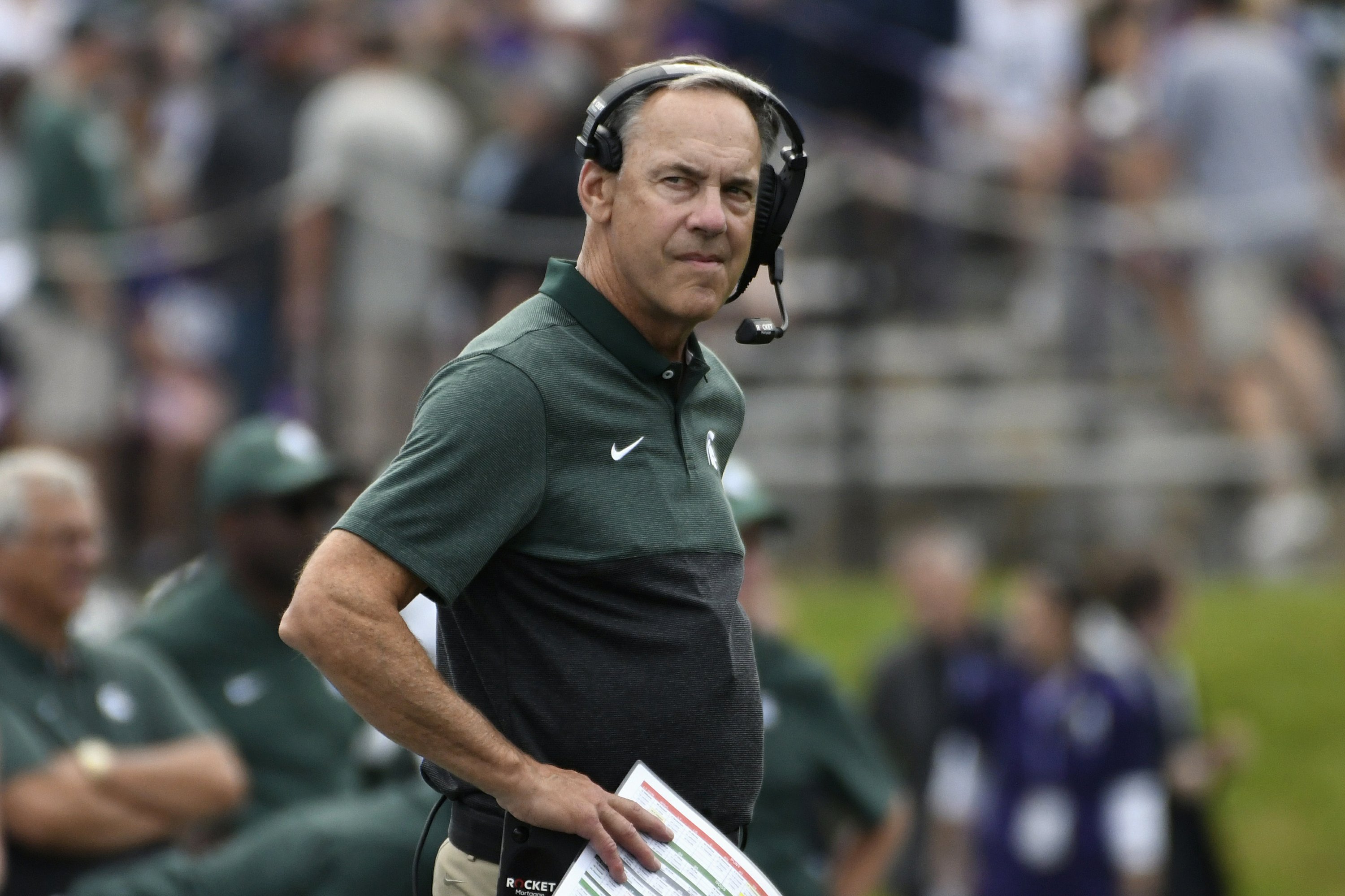 Michigan State coach Dantonio not thinking about his future | AP News