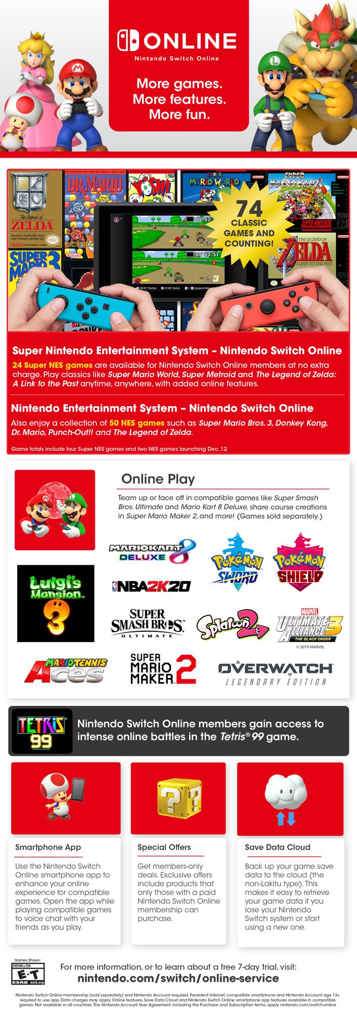 nintendo switch online nes games