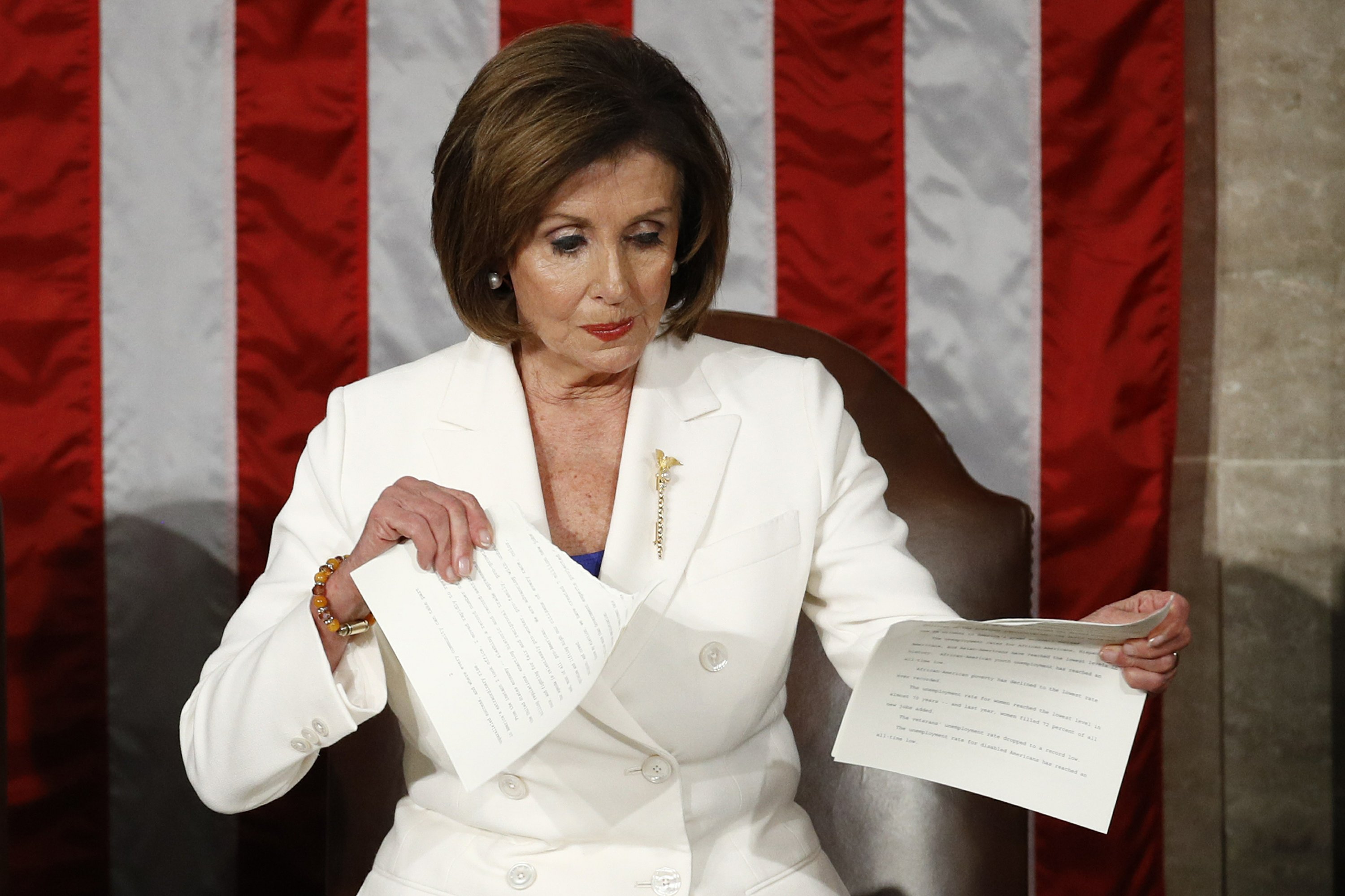 Speaker rips up SOTU