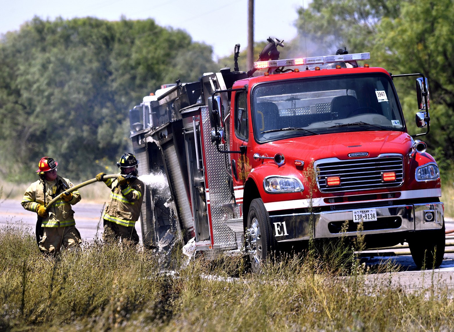 Texas fire department's new 350K truck destroyed by fire AP News