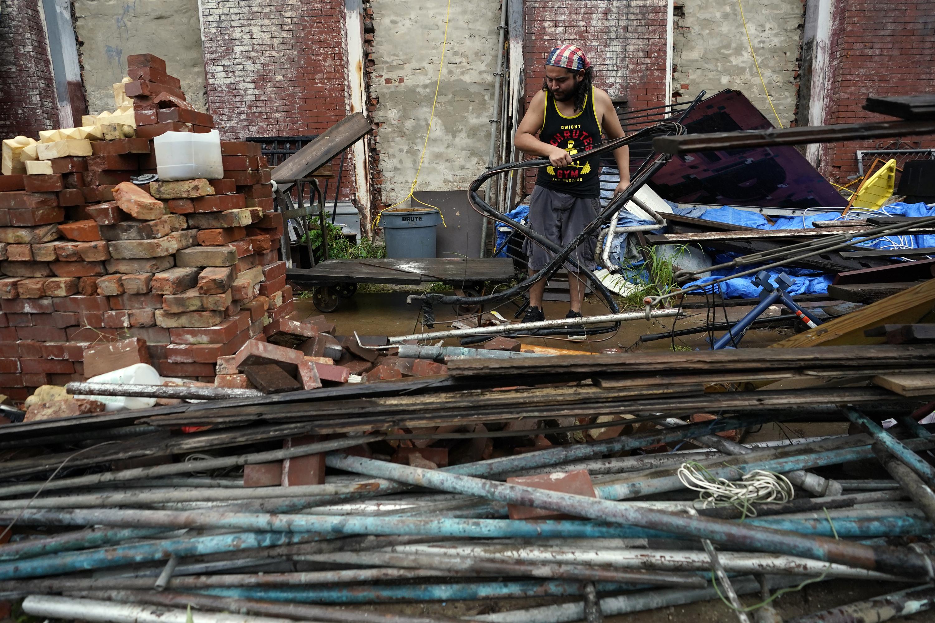 Tropical Storm Nicholas slows and pours rain along the Gulf Coast