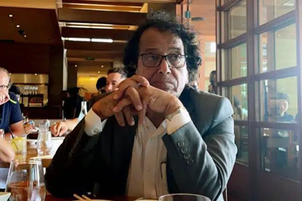 In this photo provided by Ibrahim Almadi, Saad Ibrahim Almadi sits in a restaurant in an unidentified place, in the United States, on August 2021. Saudi Arabia has freed the Saudi-American citizen it had imprisoned more than a year over his old tweets critical of the kingdom’s crown prince. (Ibrahim Almadi via AP)