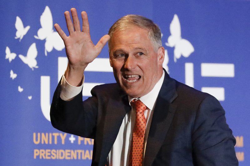 Washington Gov. Jay Inslee announces run for 3rd term
