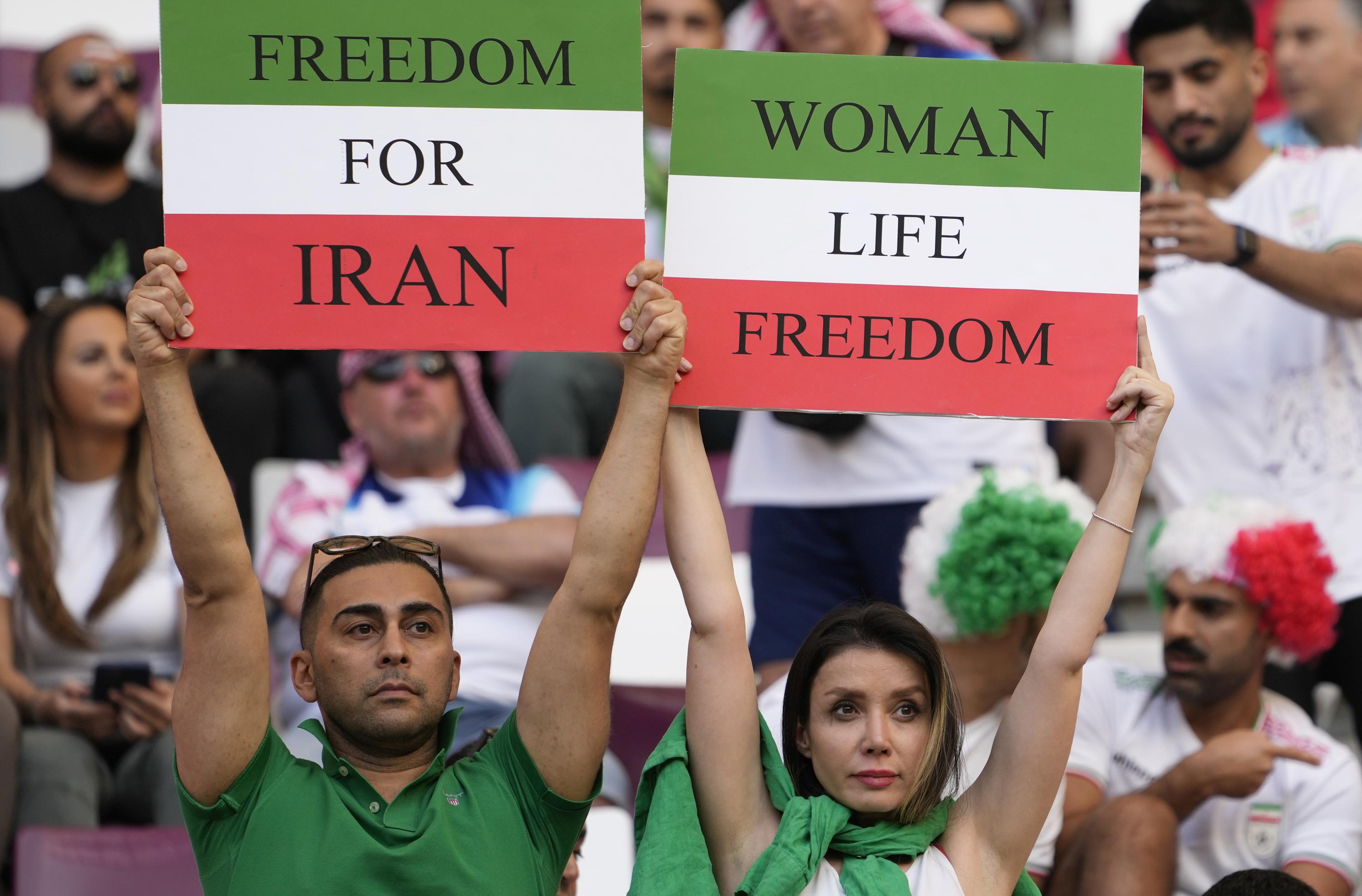 Women’s protests overshadow Iran’s World Cup loss