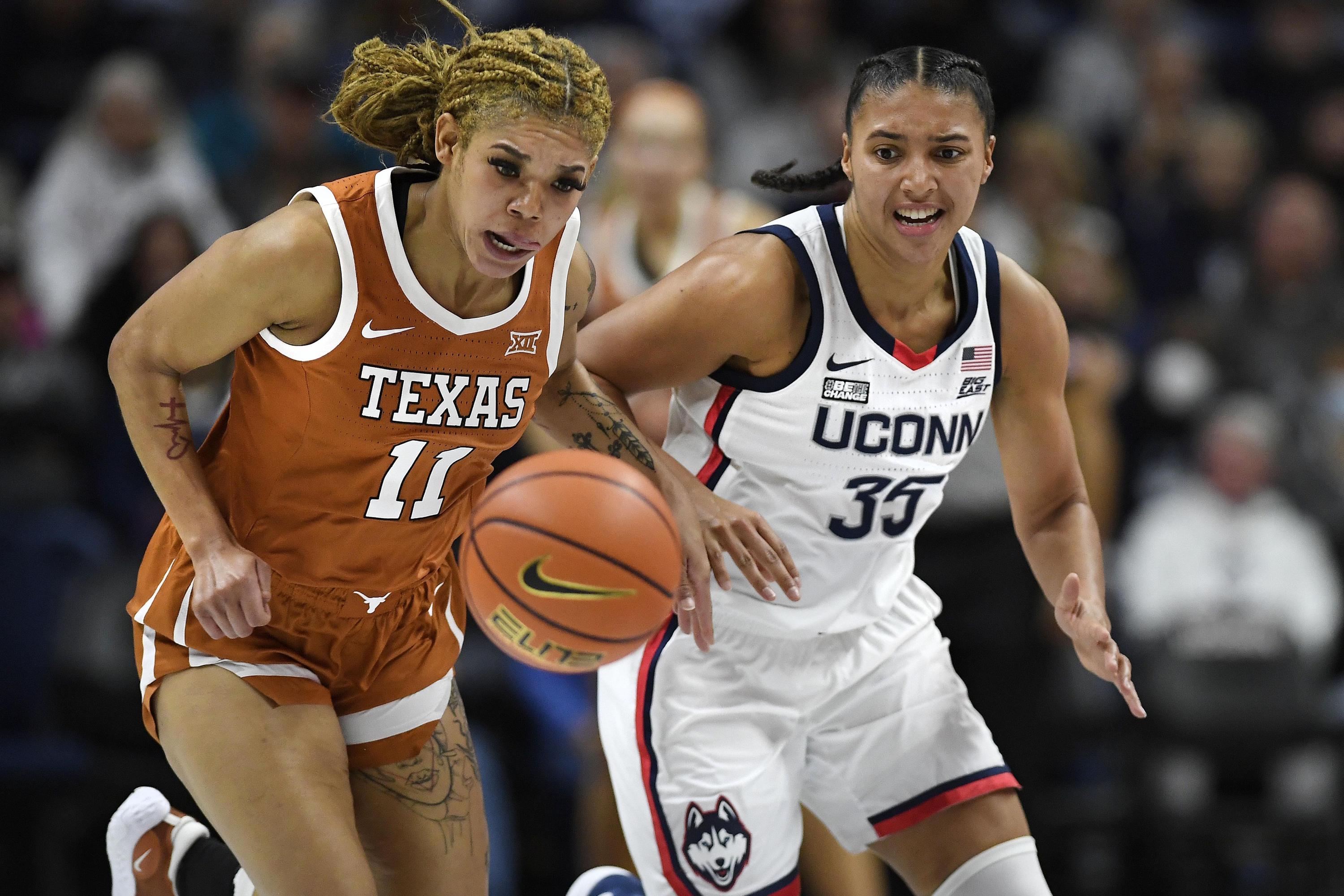 Azzi Fudd leads No. 5 UConn to 83-76 win over No. 3 Texas AP News