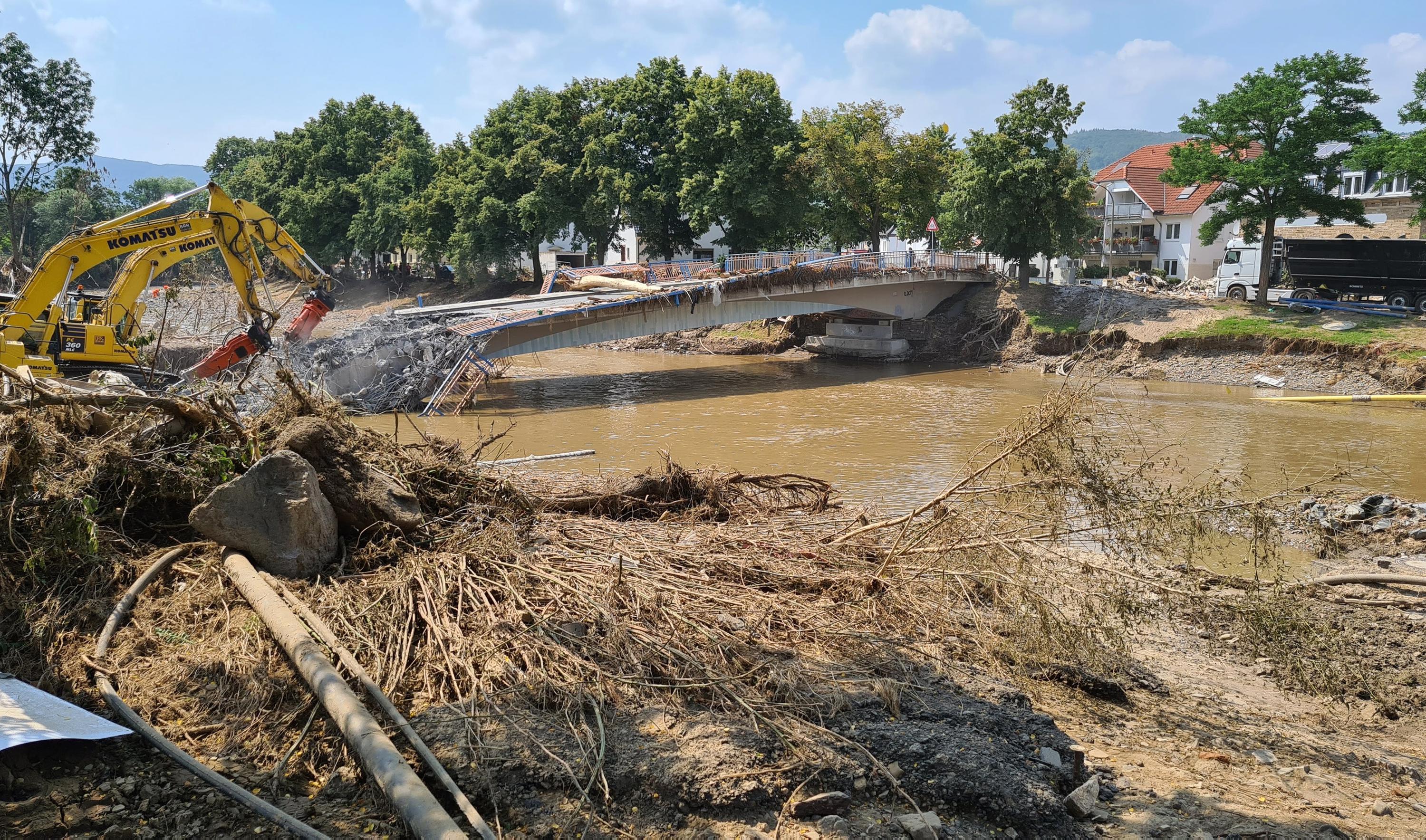 Anwohner der vom Hochwasser heimgesuchten deutschen Städte sagen die kurze Vorlaufzeit