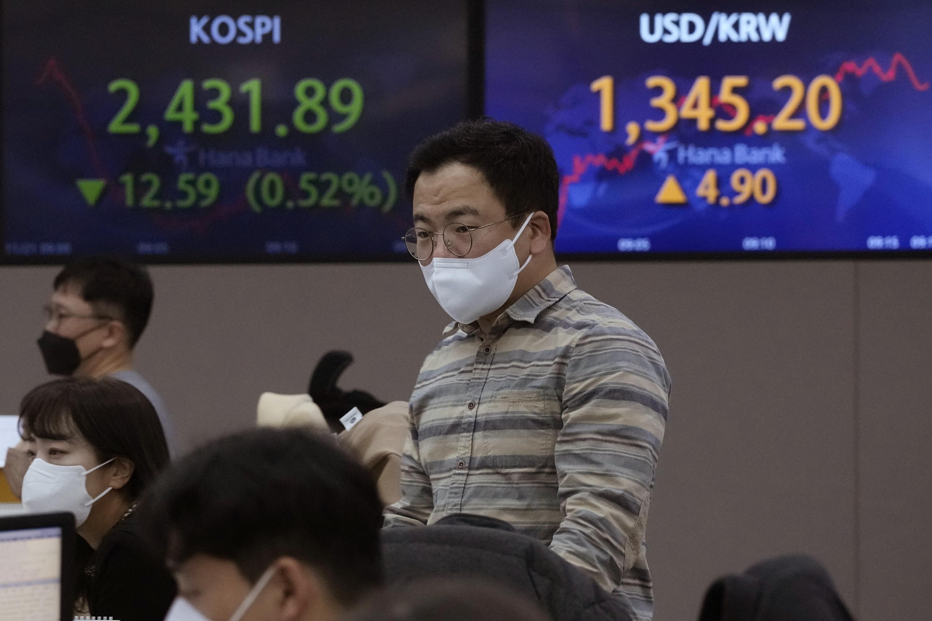 Saham Asia jatuh setelah kerugian mingguan Wall Street karena kekhawatiran suku bunga