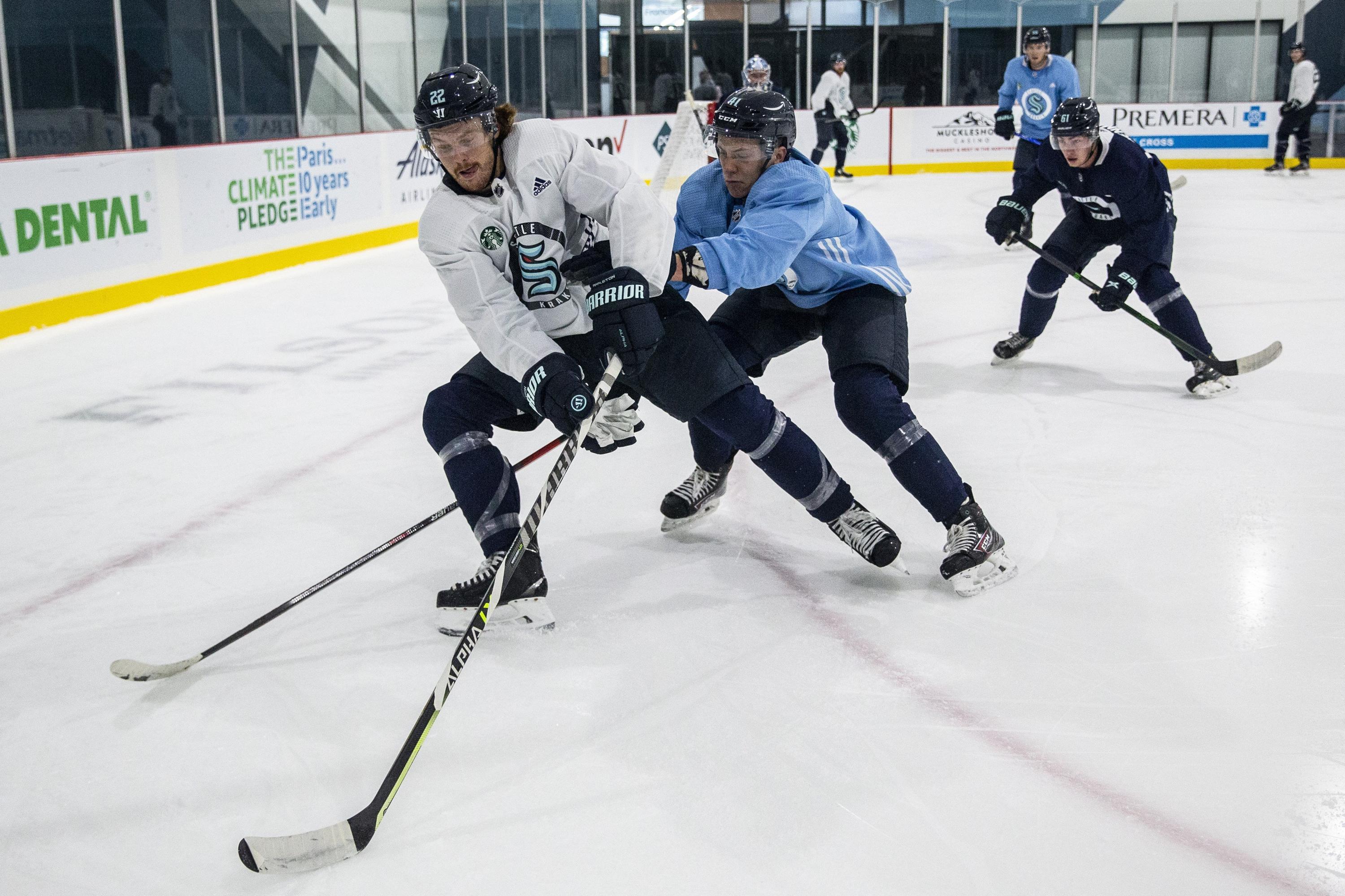 Time to get Kraken Seattle opens first NHL training camp AP News