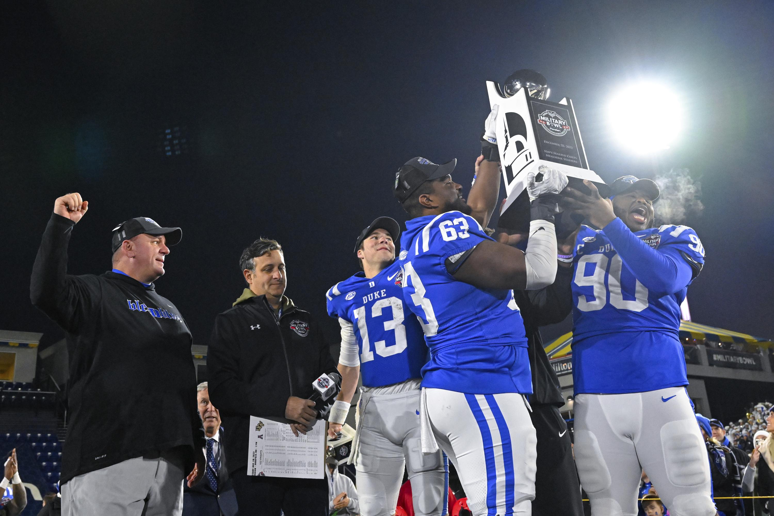 Duke contains Plumlee, beats UCF 3013 in Military Bowl AP News