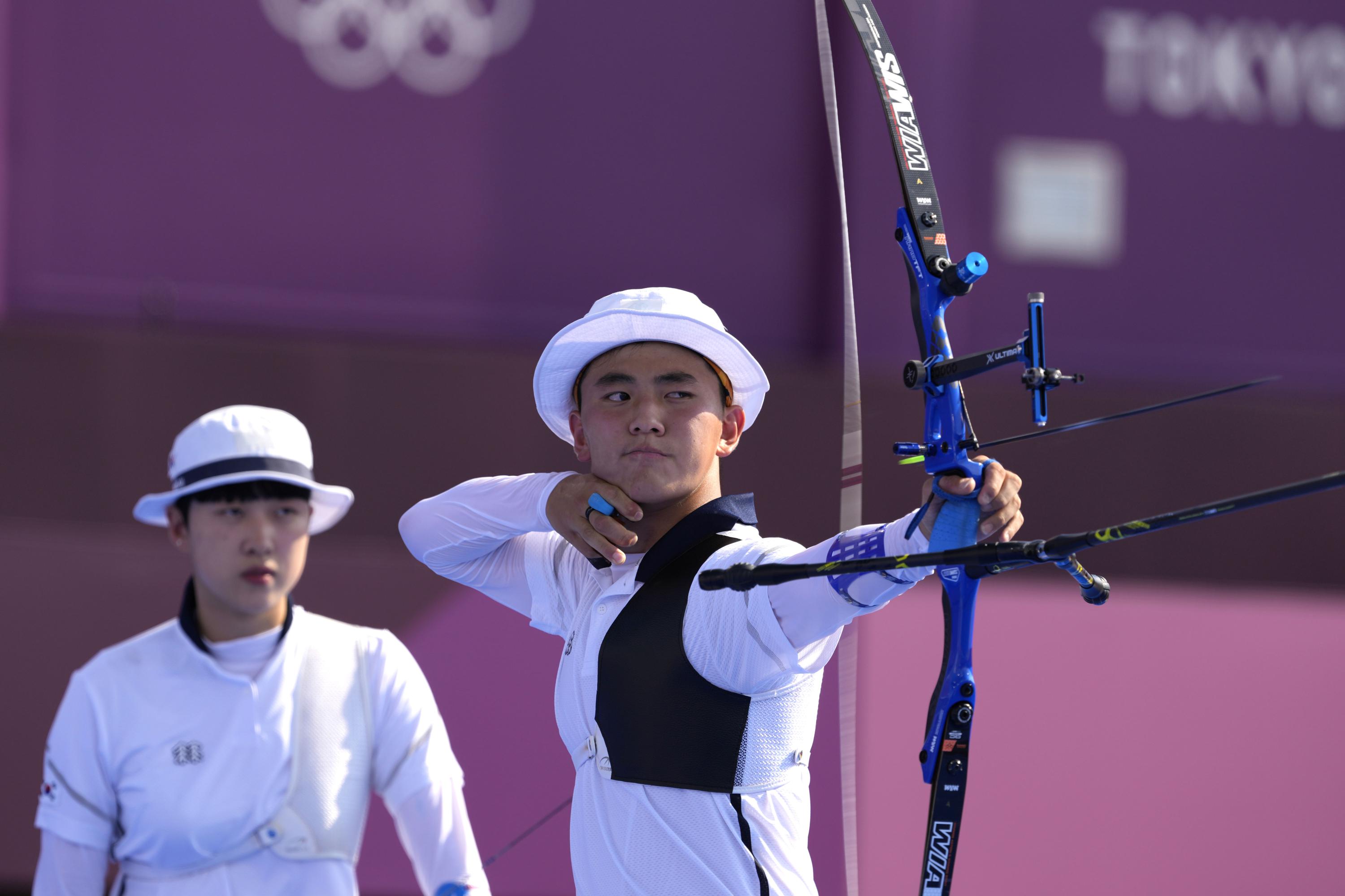 South Korea wins gold in archery's mixed team Olympic debut