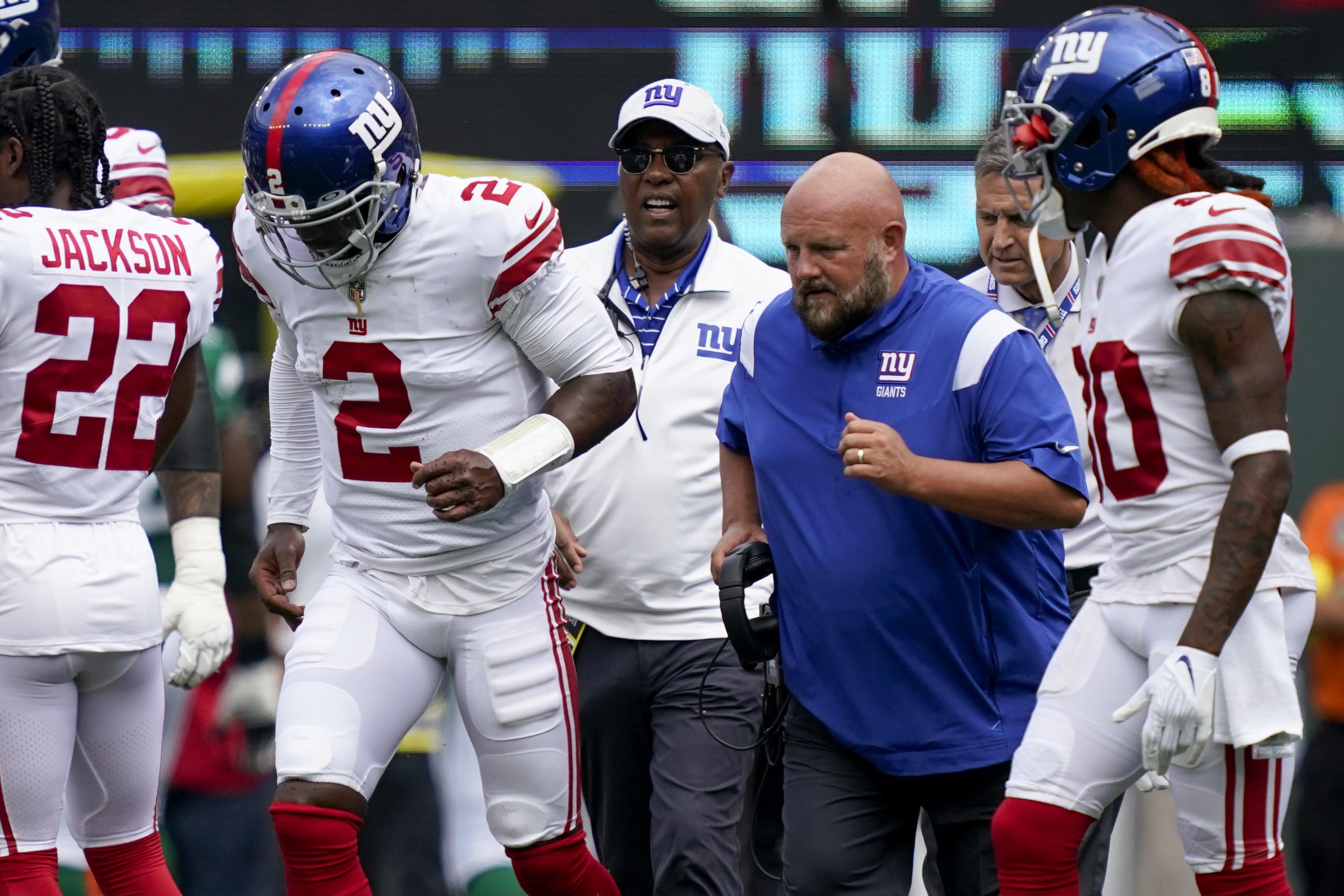 Giants backup QB Taylor hurt against Jets in preseason game AP News