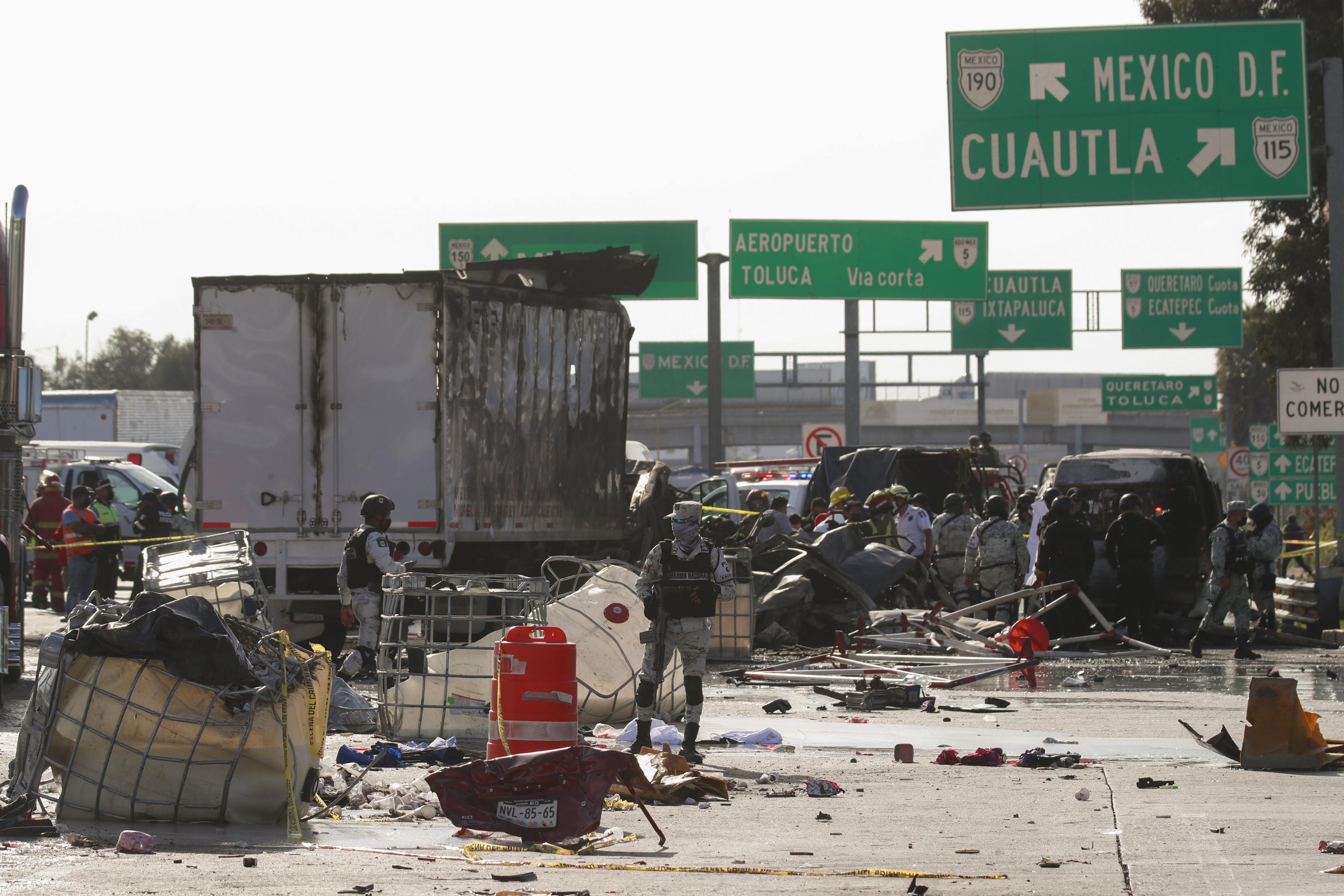 19 dead in Mexico when truck crashes into cars at toll booth AP News