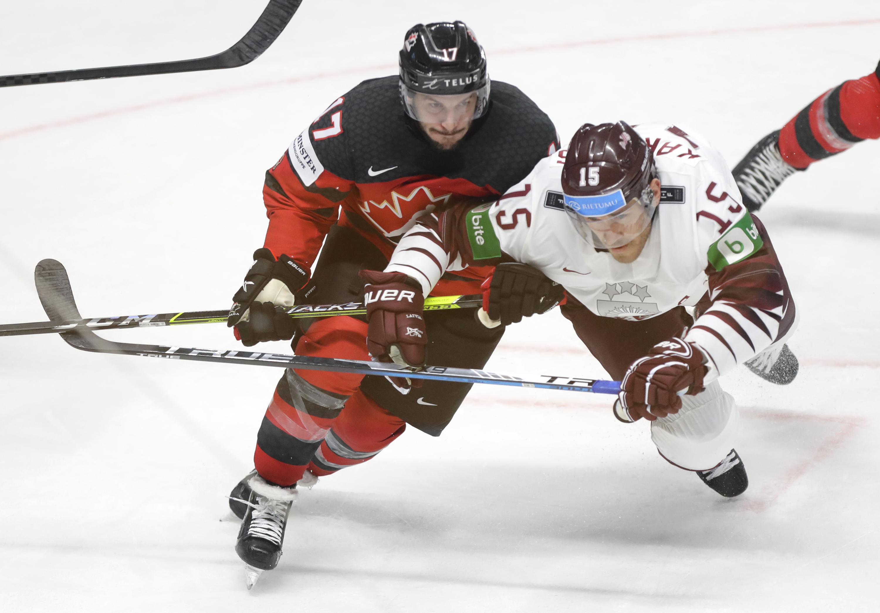 Host Latvia Beats Canada 2 0 In World Hockey Opener