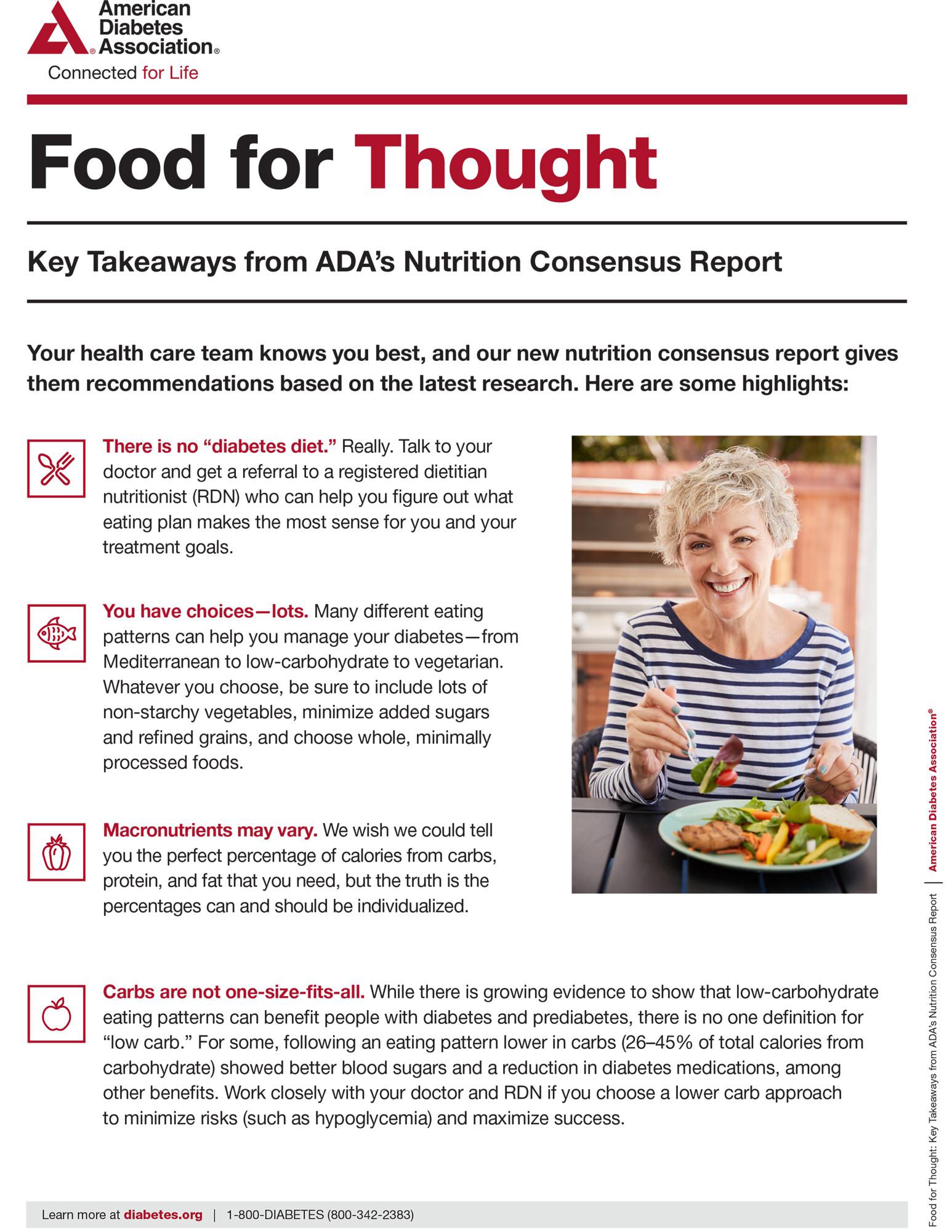 american diabetes association diet guidelines
