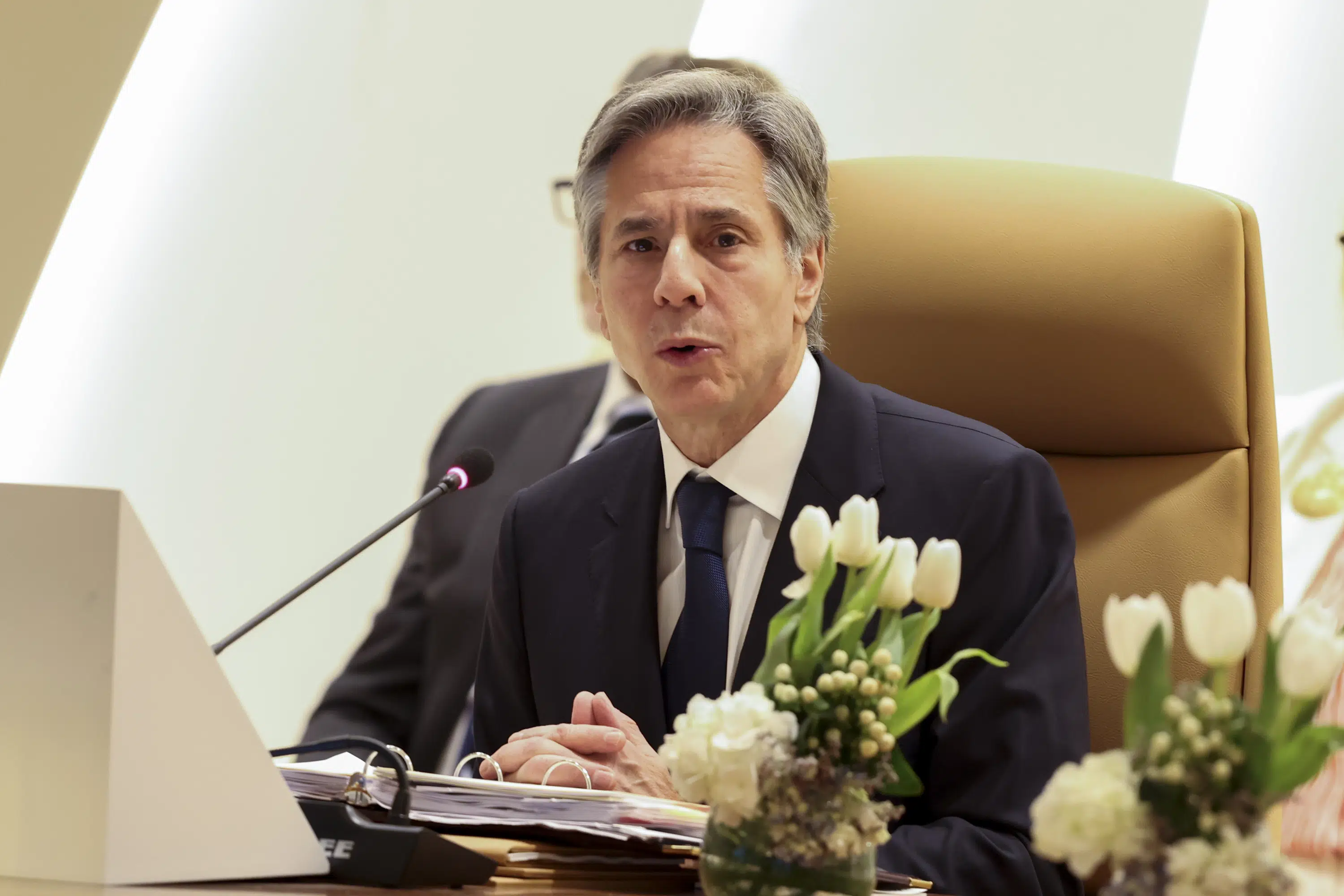 Blinken announces $150M in aid for Syria, Iraq at Saudi conference on combatting Islamic State group