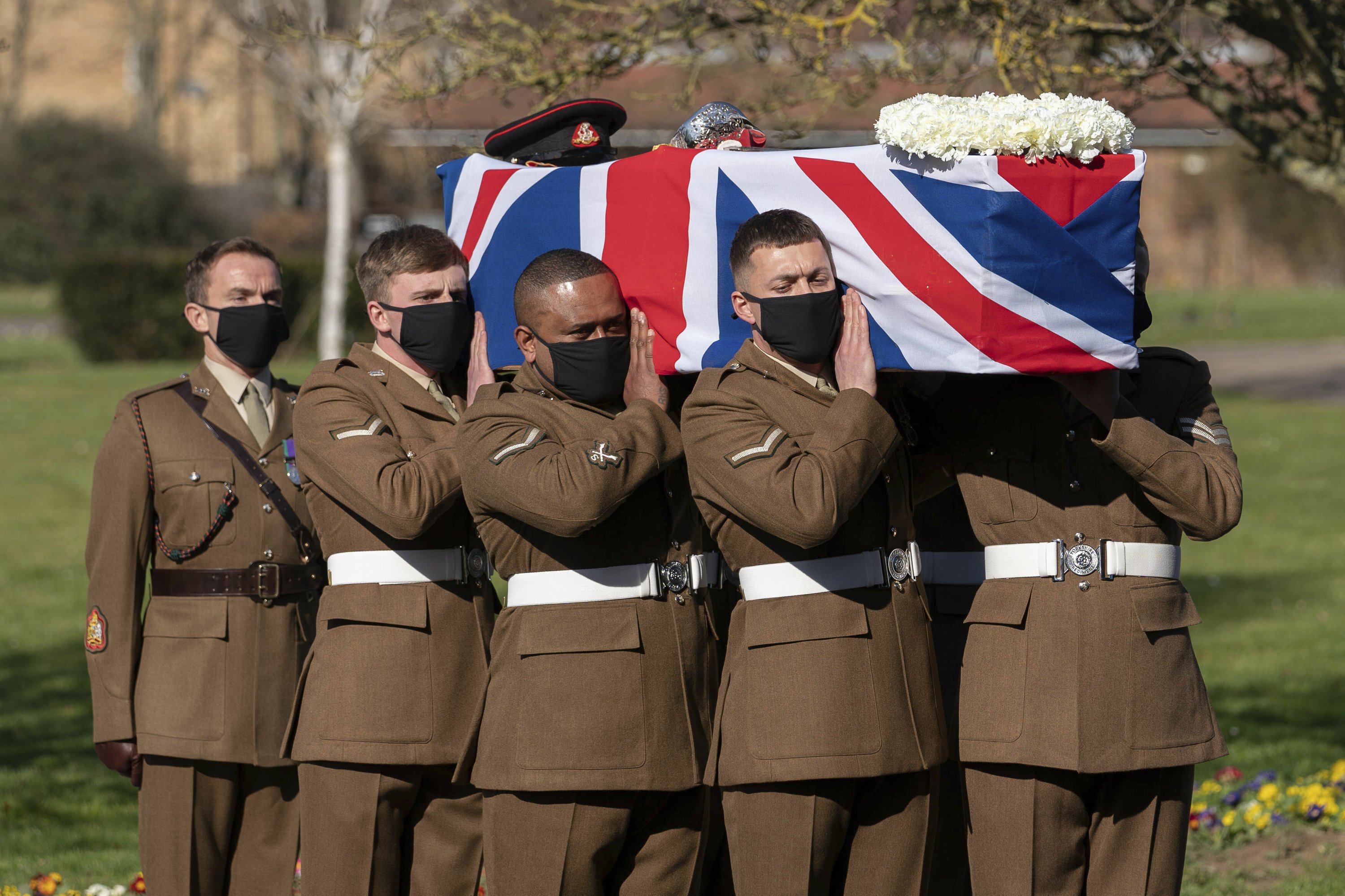 World War II Flying Glory Honors Captain Tom Moore at Funeral