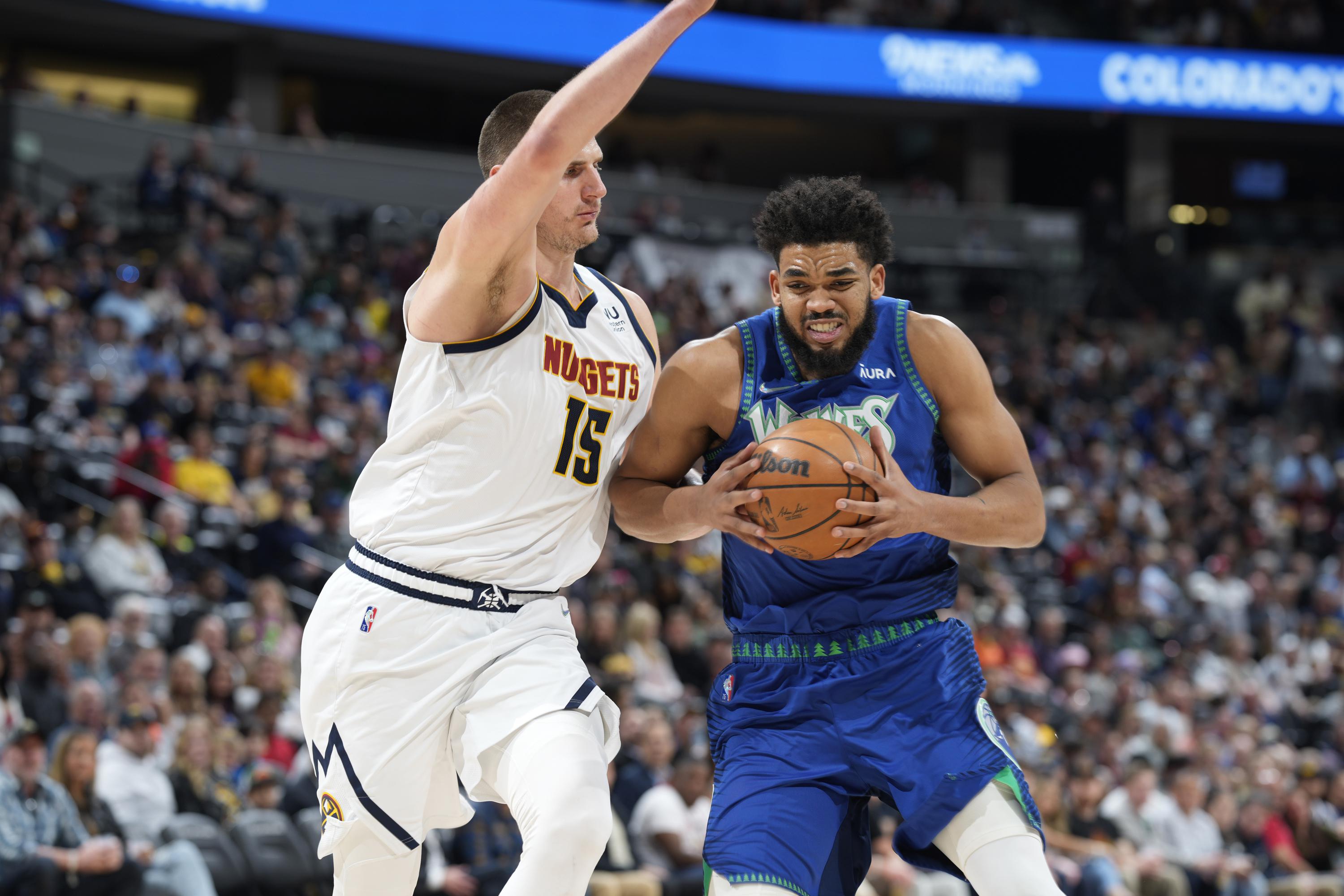 Towns, Edwards lead Timberwolves to 136130 win over Nuggets AP News