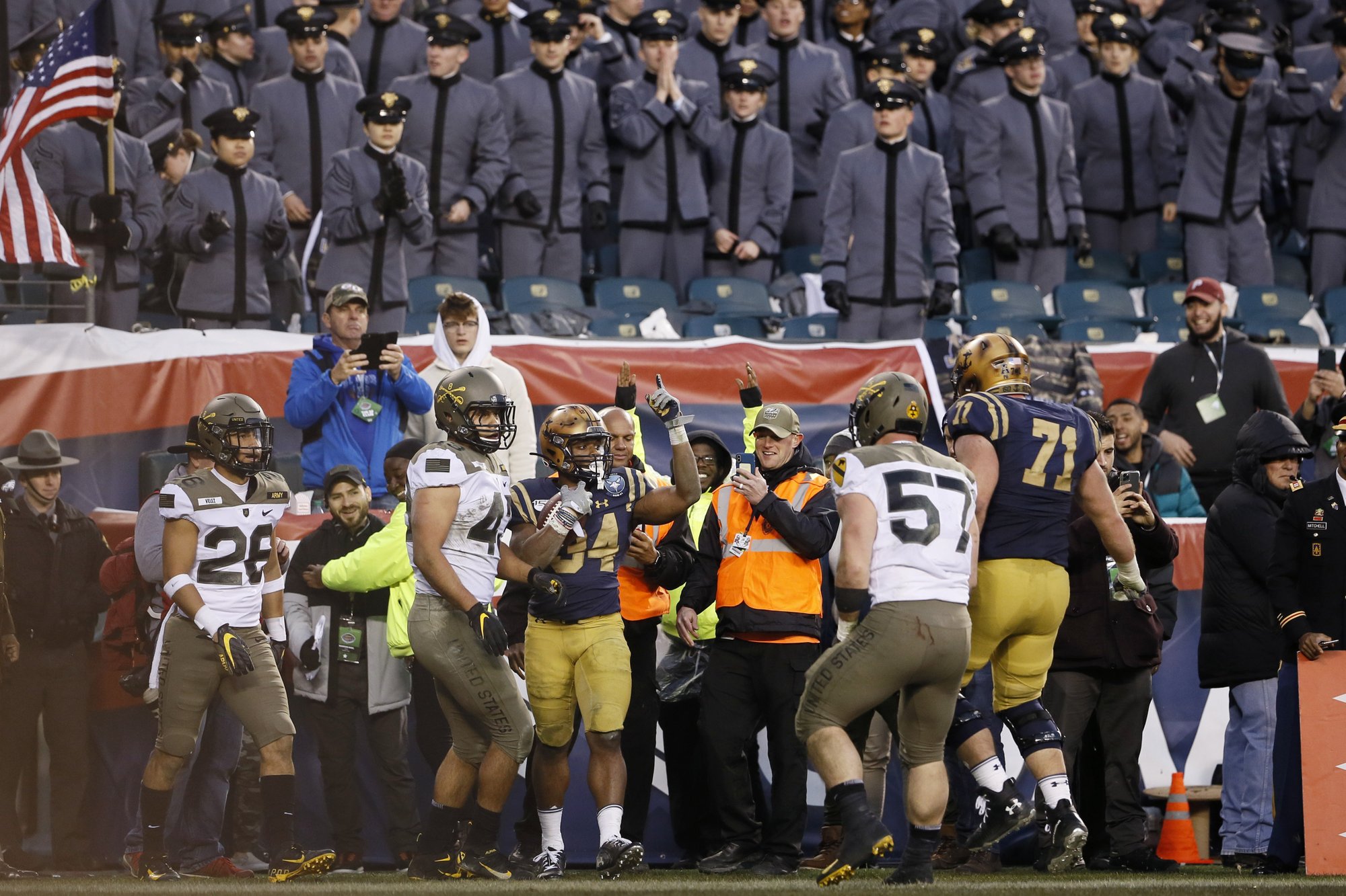Perry tops 300 yards, Navy trickery tops Army 31-7 | AP News