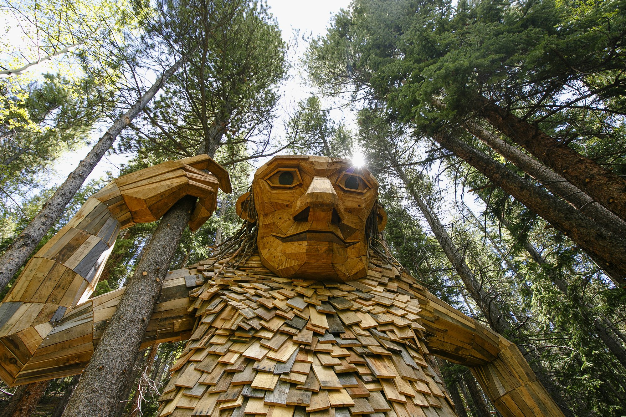 Huge Wooden Troll Reopens At New Site In Colorado Ski Town Ap News 