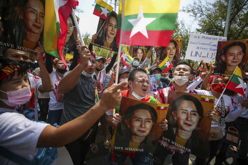 Myanmar Crisis Heightens With Police Raids And Strike Call