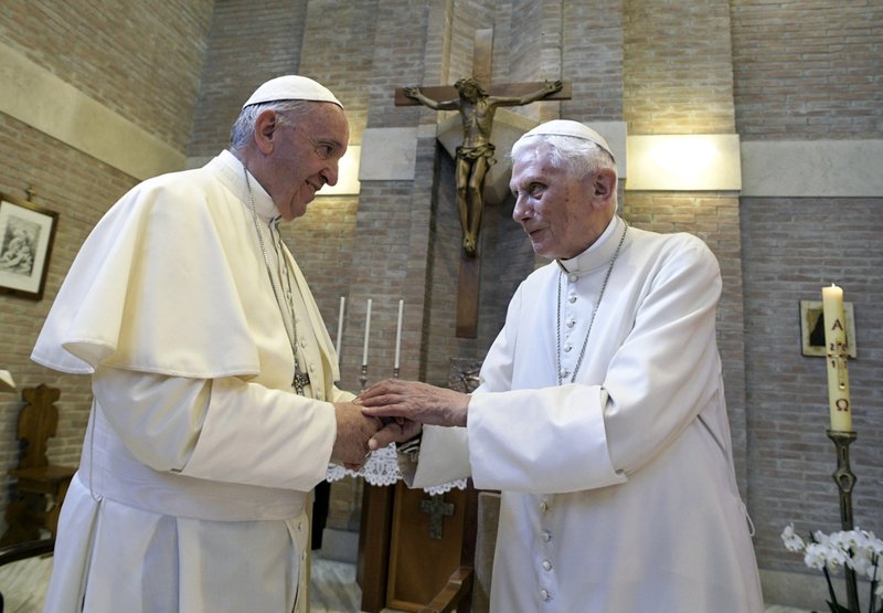 Two Popes One Retired One Reigning Cause A Furor