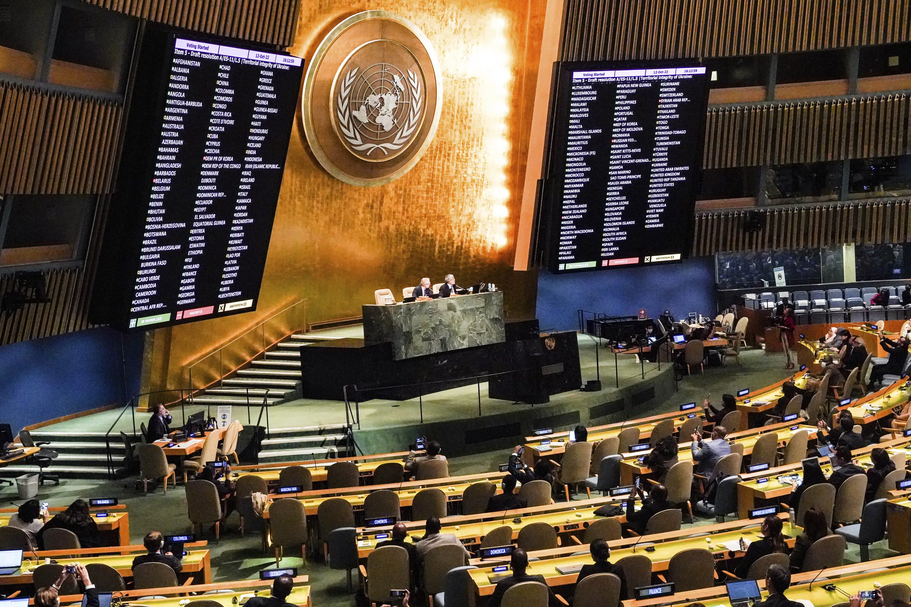 Projet de résolution de l’ONU : Toute paix doit garder l’Ukraine intacte