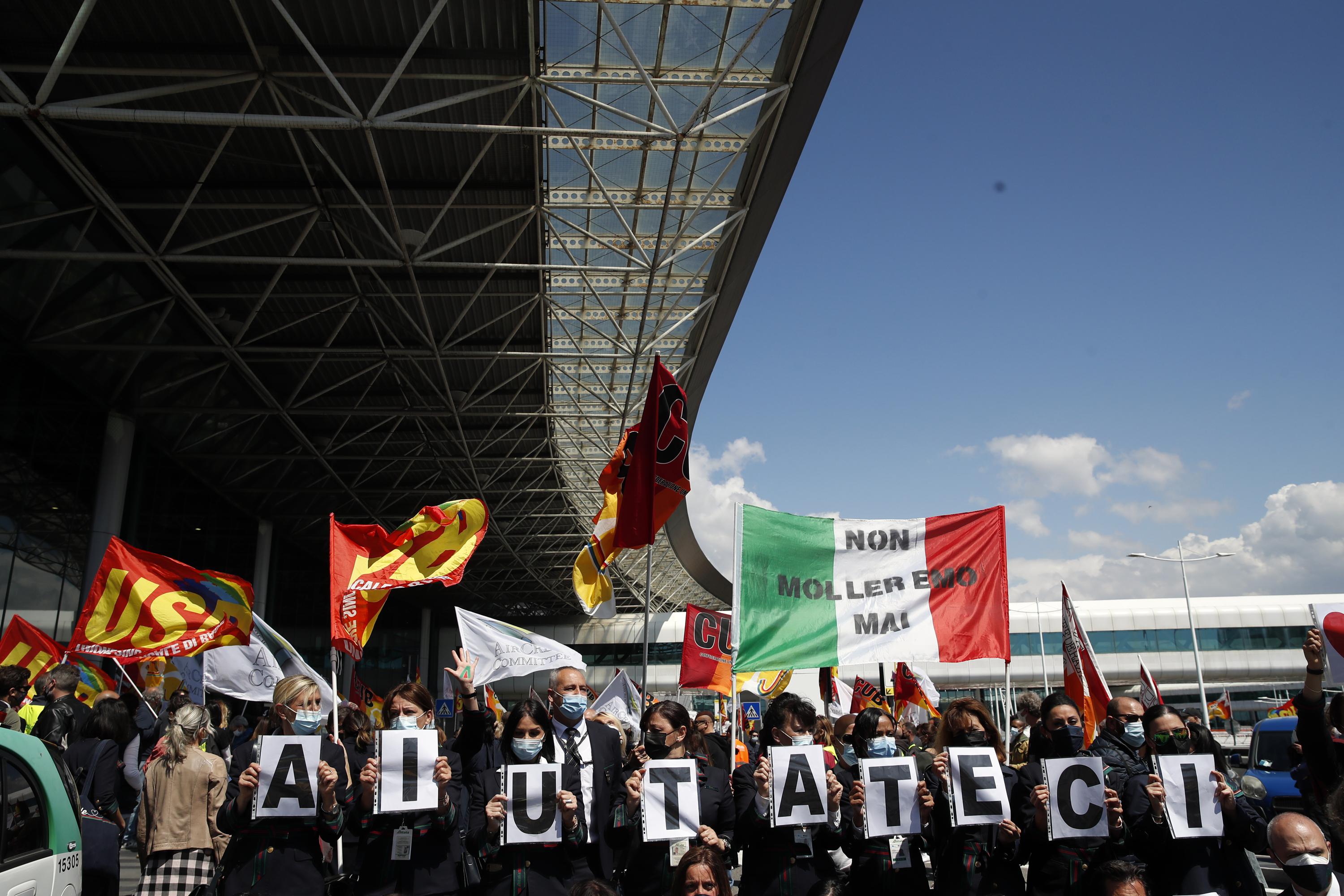 Alitalia worker strike cancels flights at Rome's airport AP News