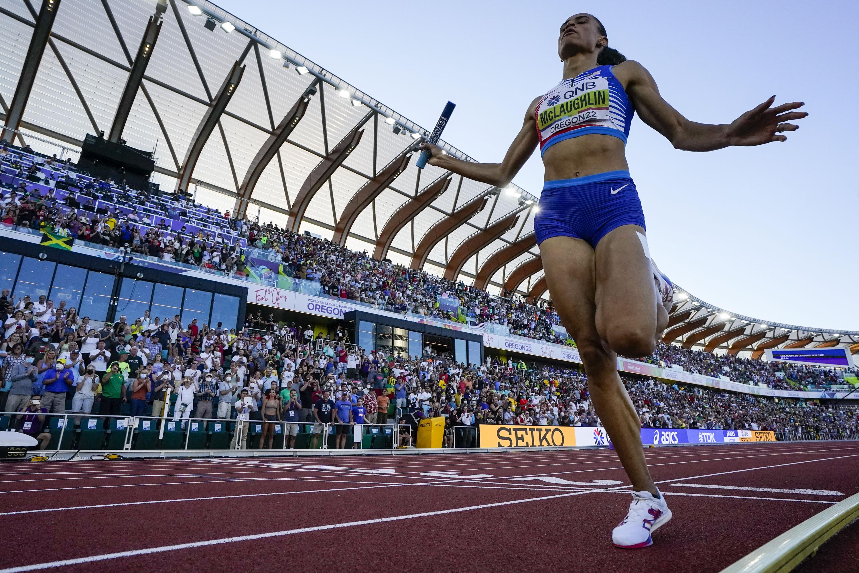 400 метров. Бег с барьерами. Сидни Маклафлин. Олимпийские виды спорта 2022. Win Sport.