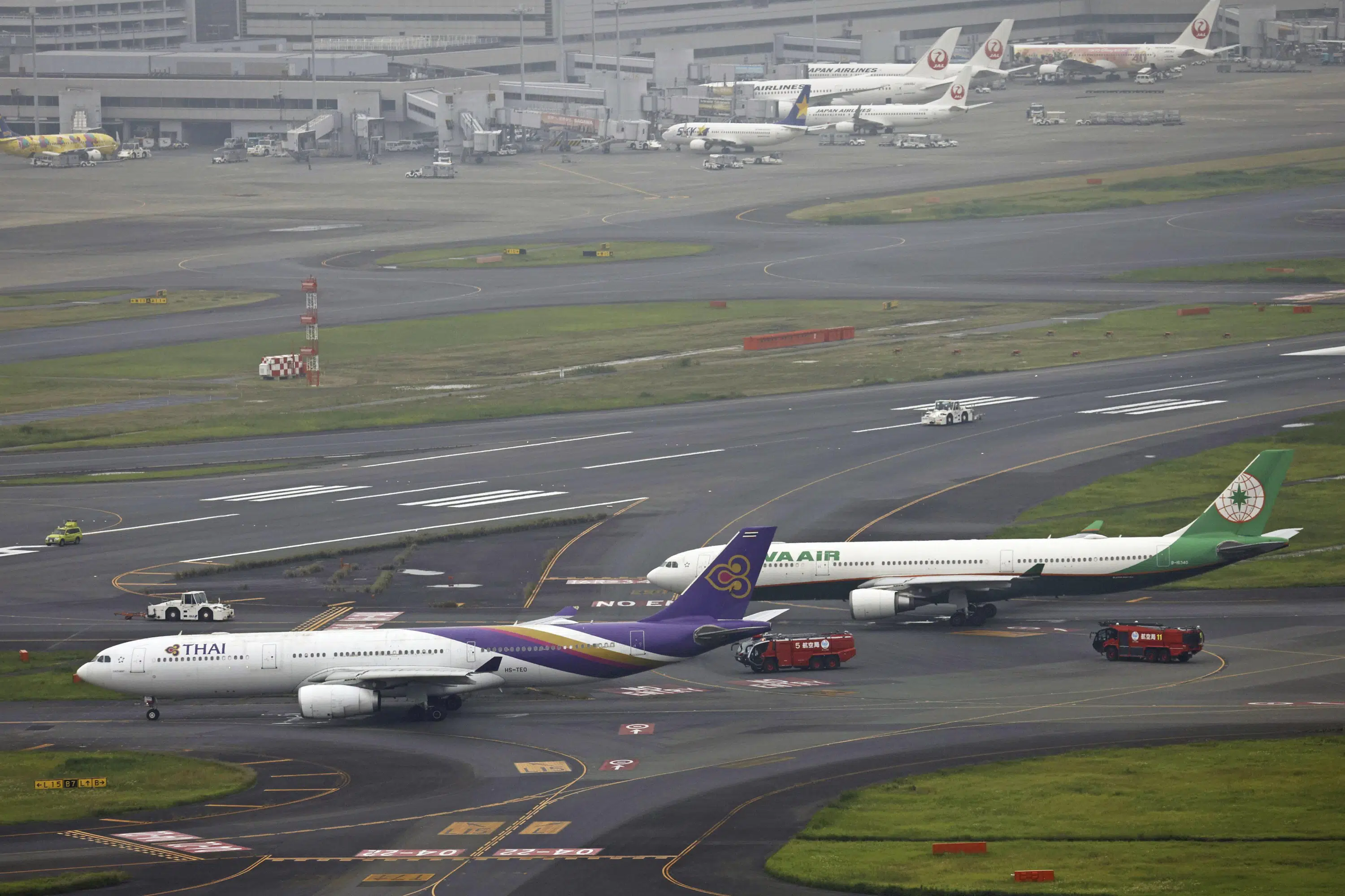 Runway reopens at Tokyo’s Haneda airport after 2 planes bump into each other