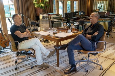 400px x 266px - Podcast odd couple: Obama, Springsteen in Spotify series | AP News
