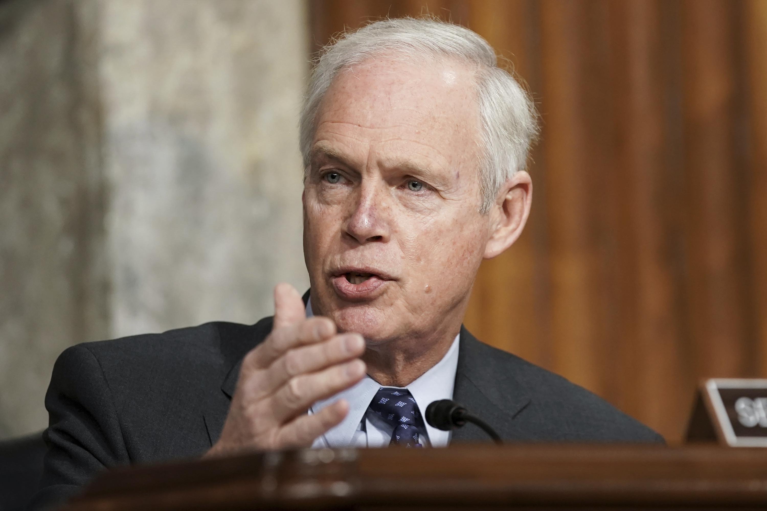 Critics call the comments of Senator Ron Johnson’s insurrection racist