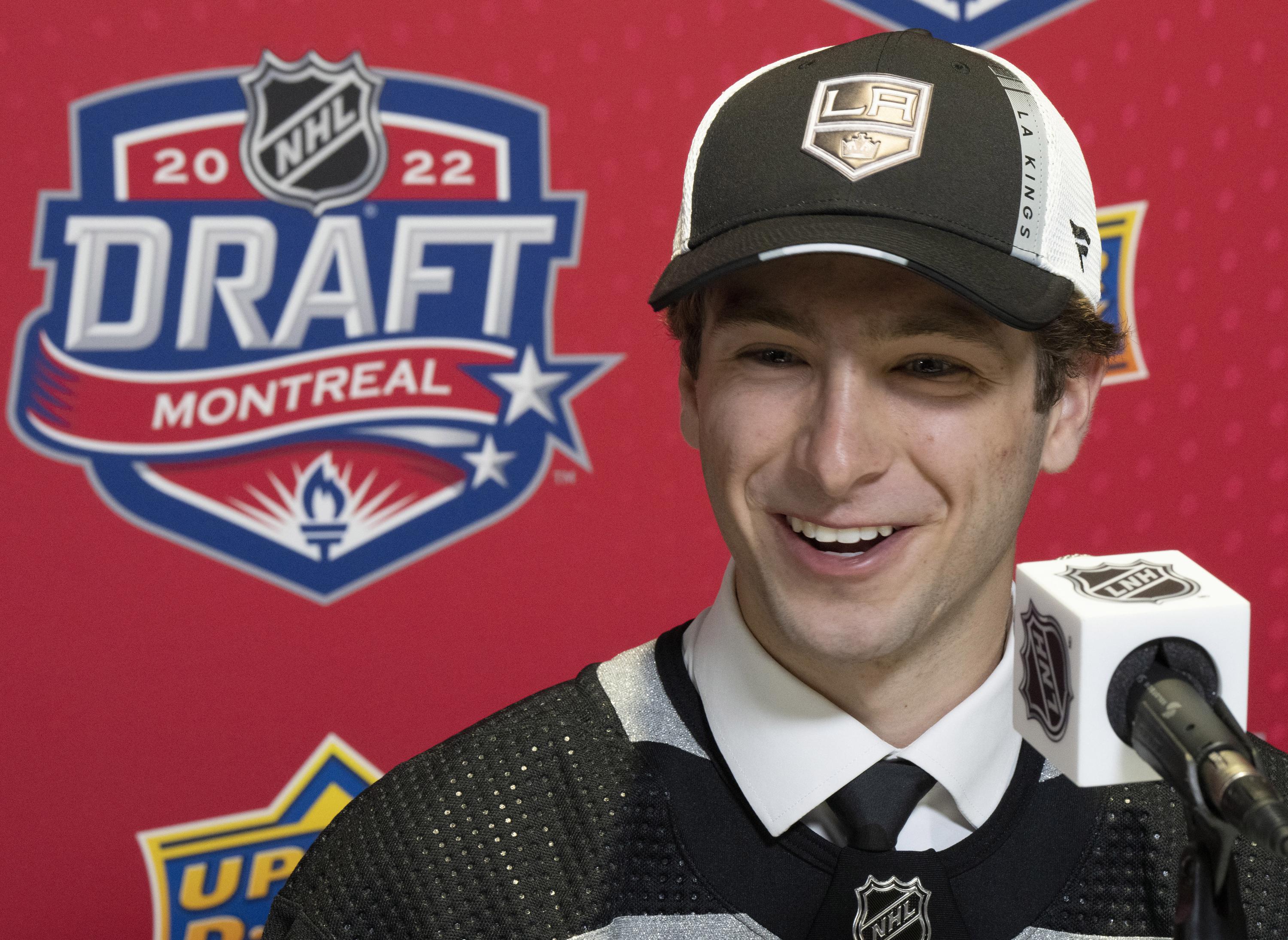 Son of Canadiens GM drafted in Montreal by LA Kings | AP News