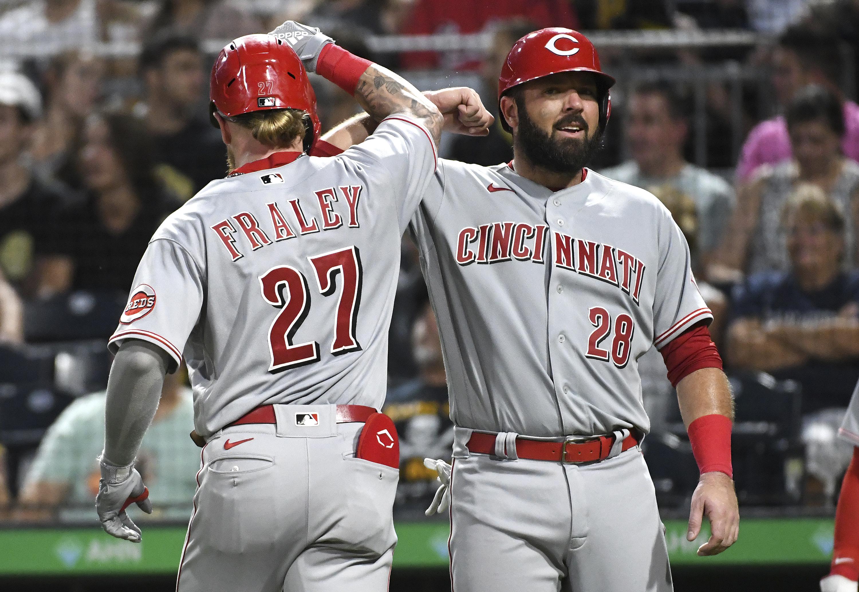 Fraley's two-run HR into Allegheny lifts Reds past Pirates | AP News