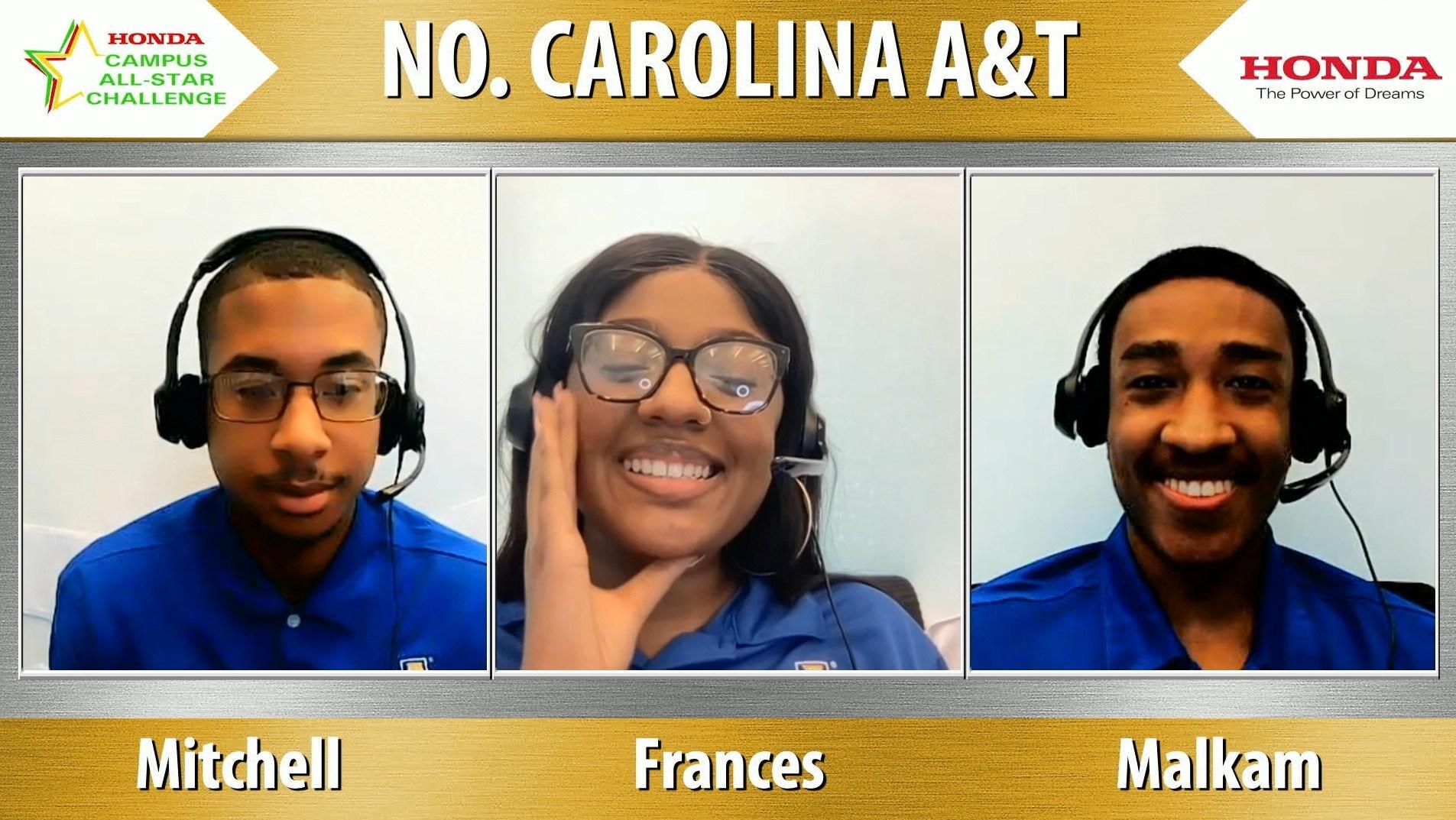 North Carolina A&T State University Wins Honda Campus AllStar