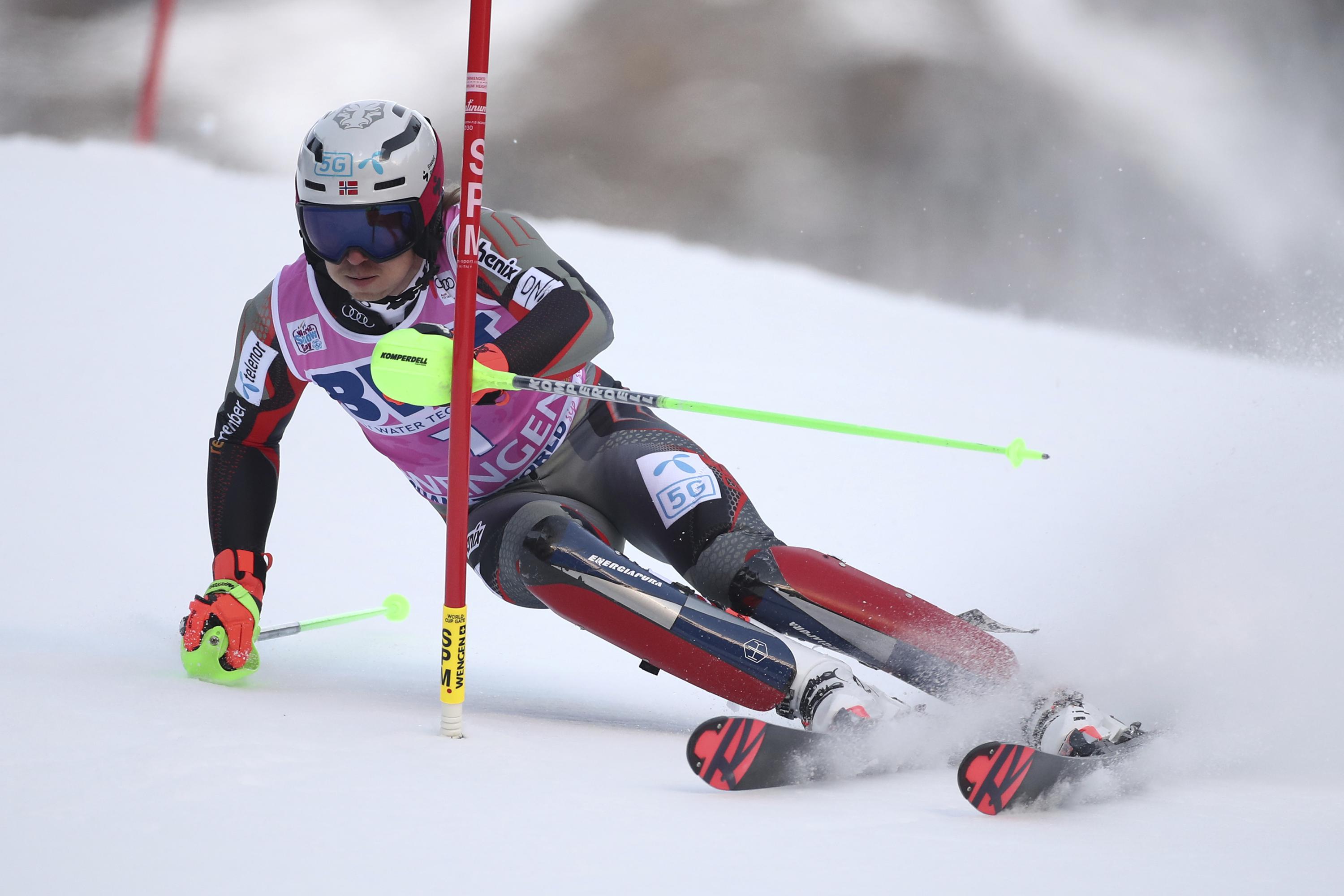 Kristoffersen führt die Gruppe 1 des Weltcup-Slaloms in Wengen an Kristoffersen führt die Gruppe 1 des Weltcup-Slaloms in Wengen an