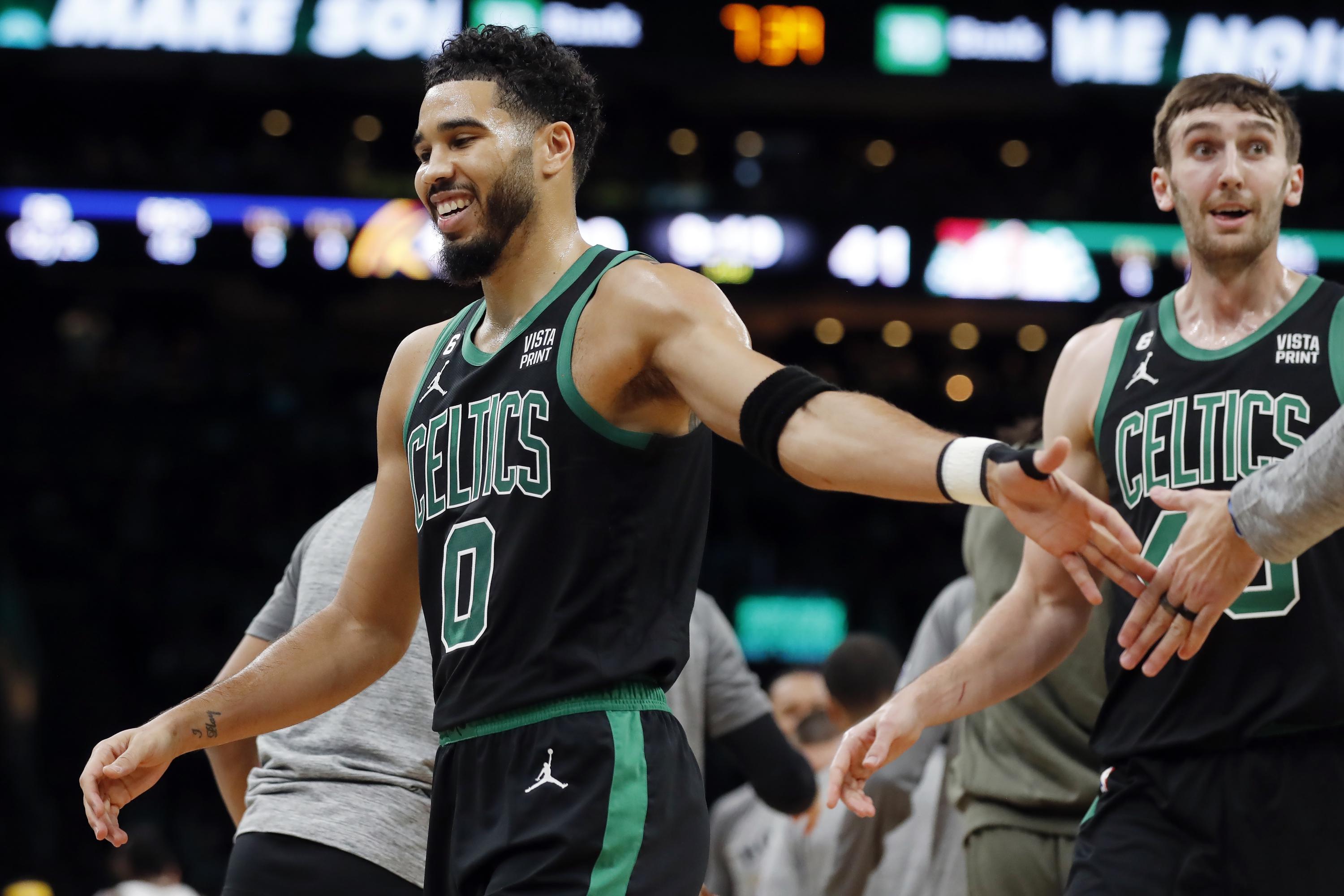 Tatum Scores 34 Celtics Beat Nuggets For 5th Straight Win AP News