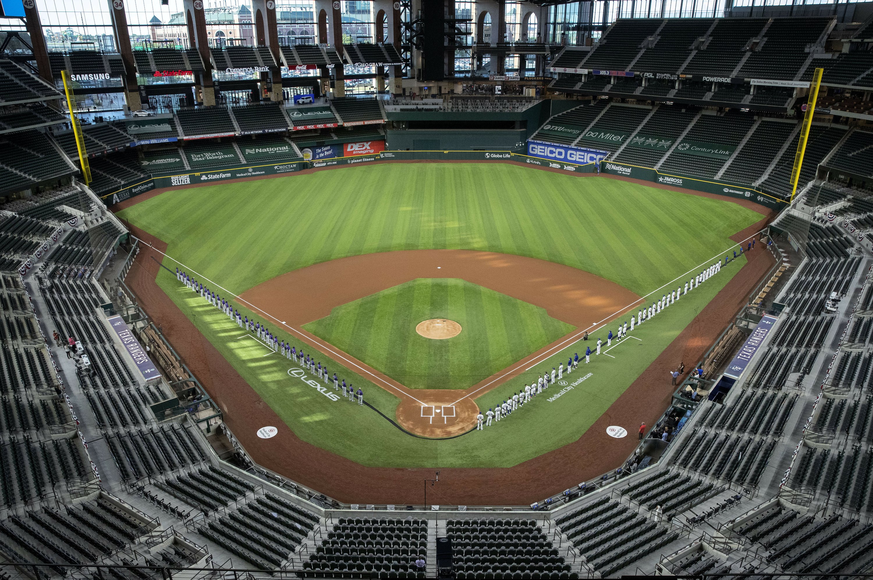 Inside Texas Rangers Open New Park In 1 0 Win Over Rockies